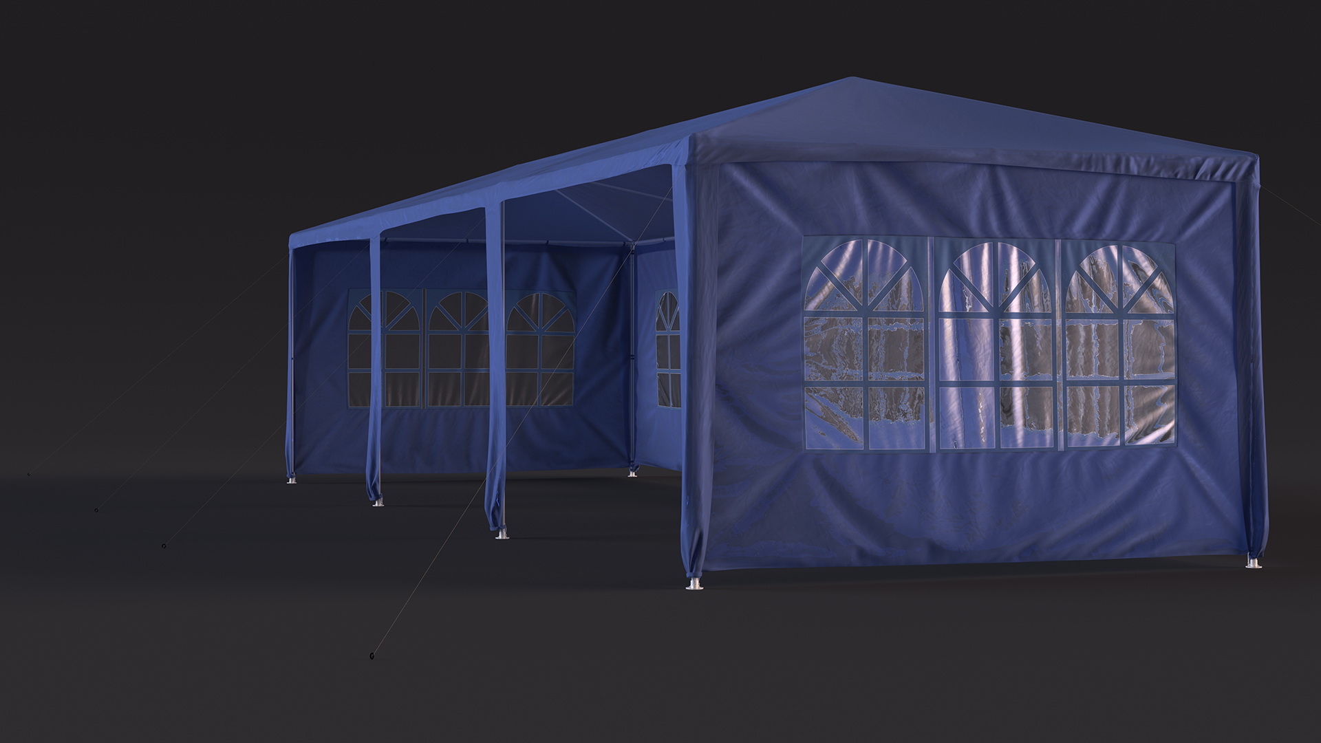 Blue Outsunny Large Tent 3D model