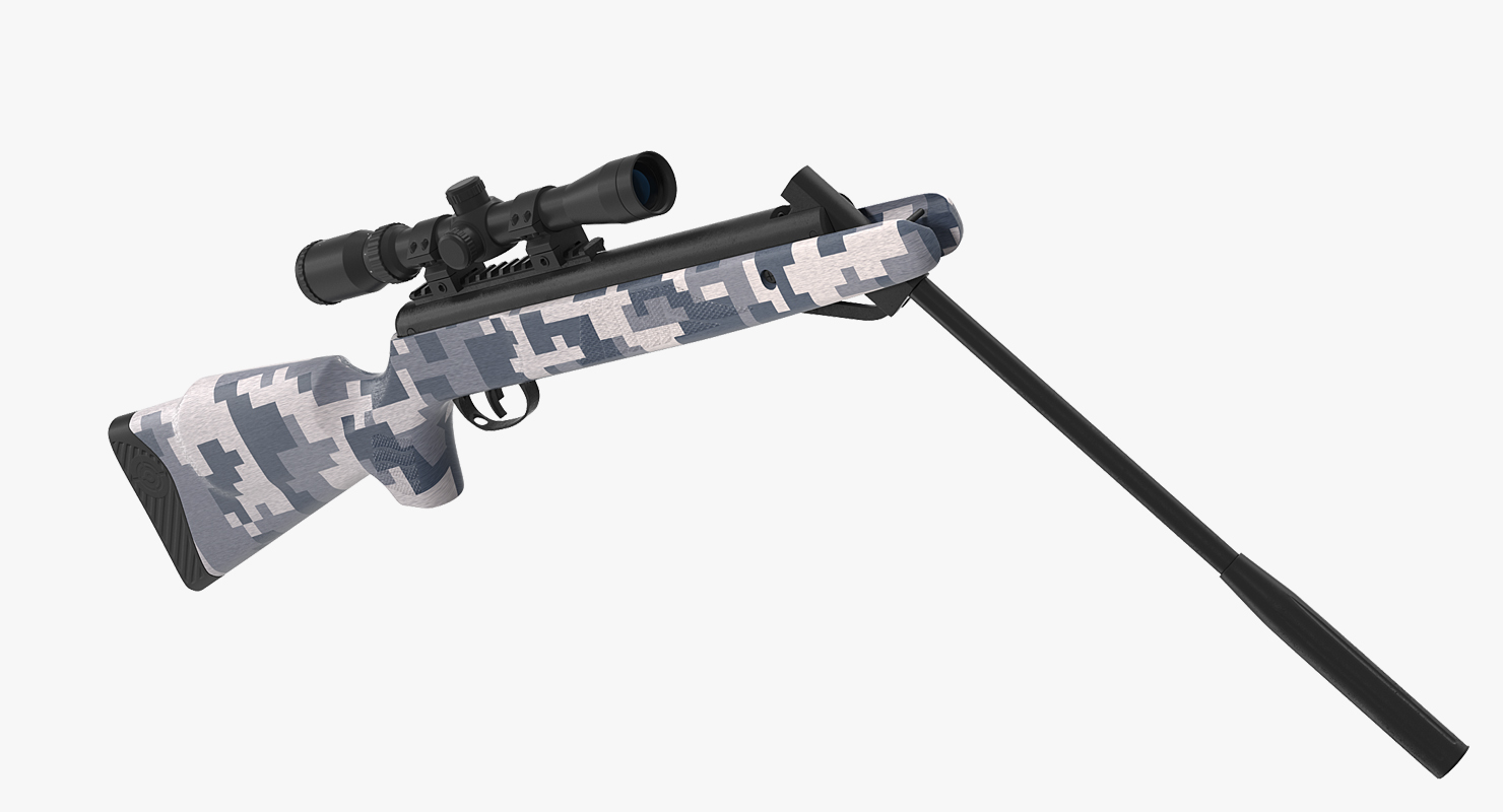 3D Camouflage Break Barrel Air Rifle with Scope Rigged