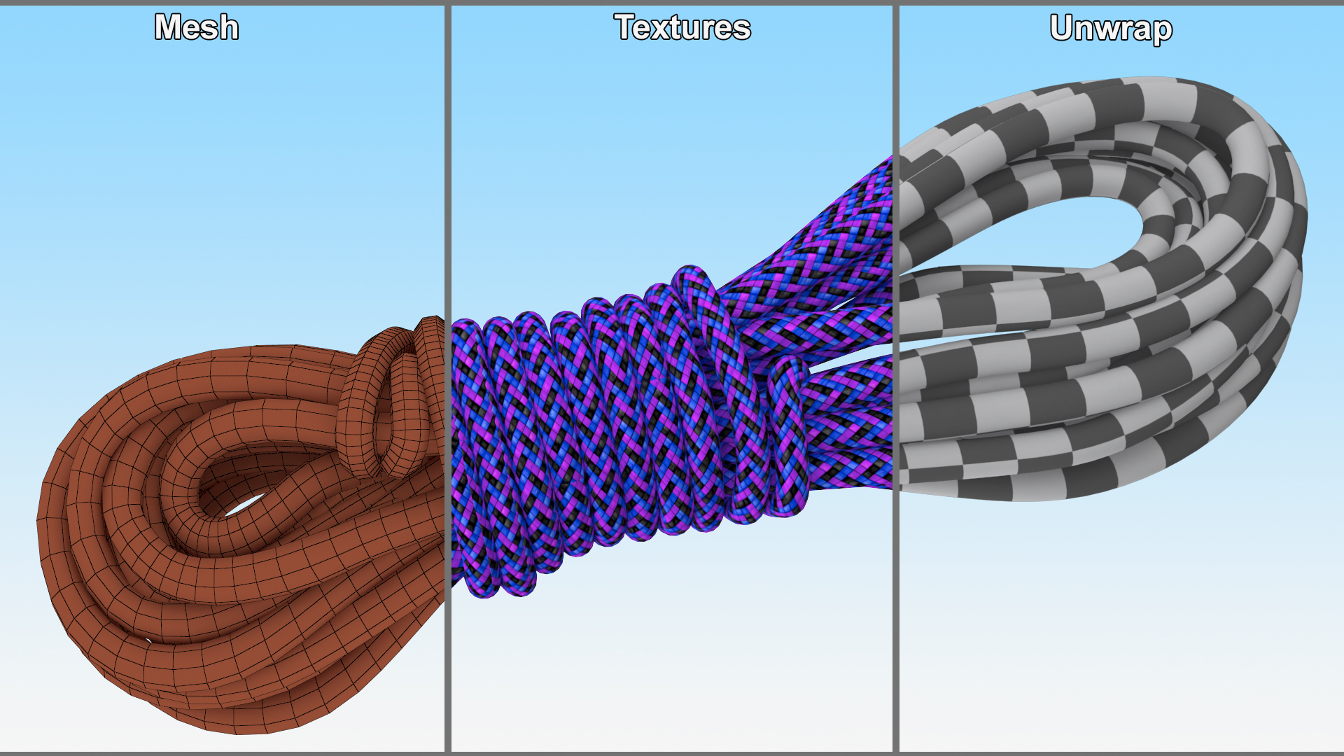 3D Climbing Rope model