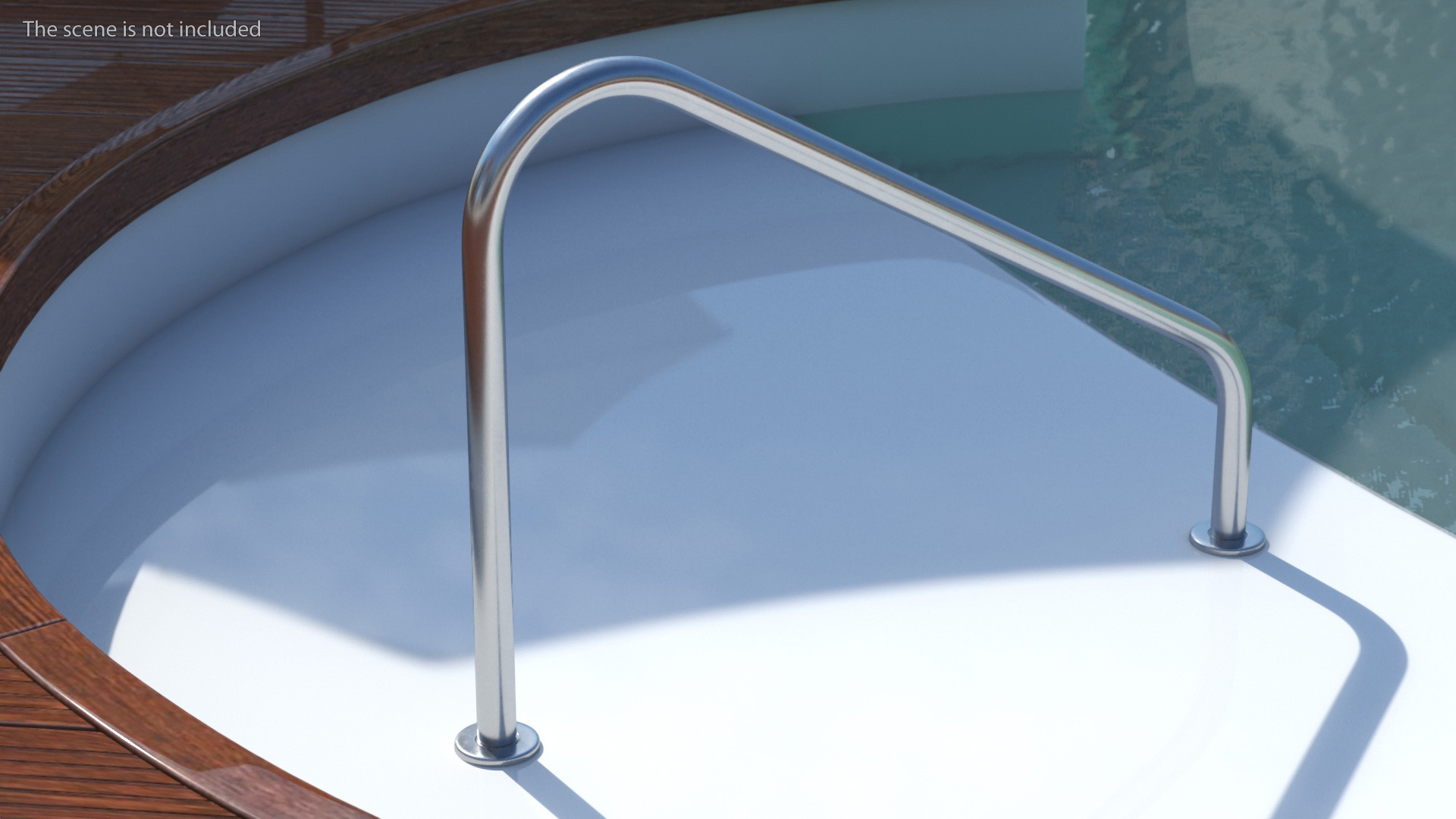 Stair Rail for Pool 3D model