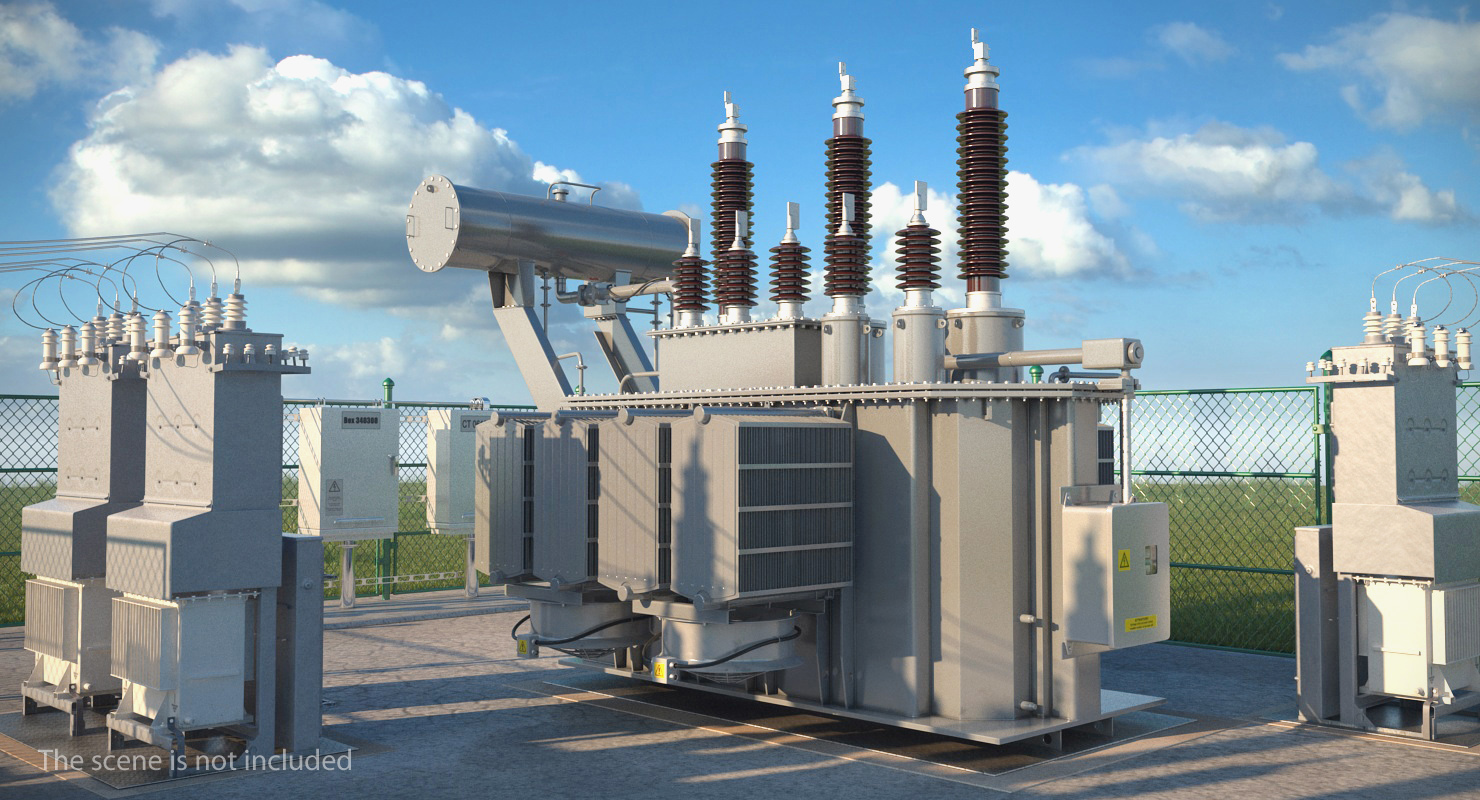 Overload Distribution Power Transformer 3D model