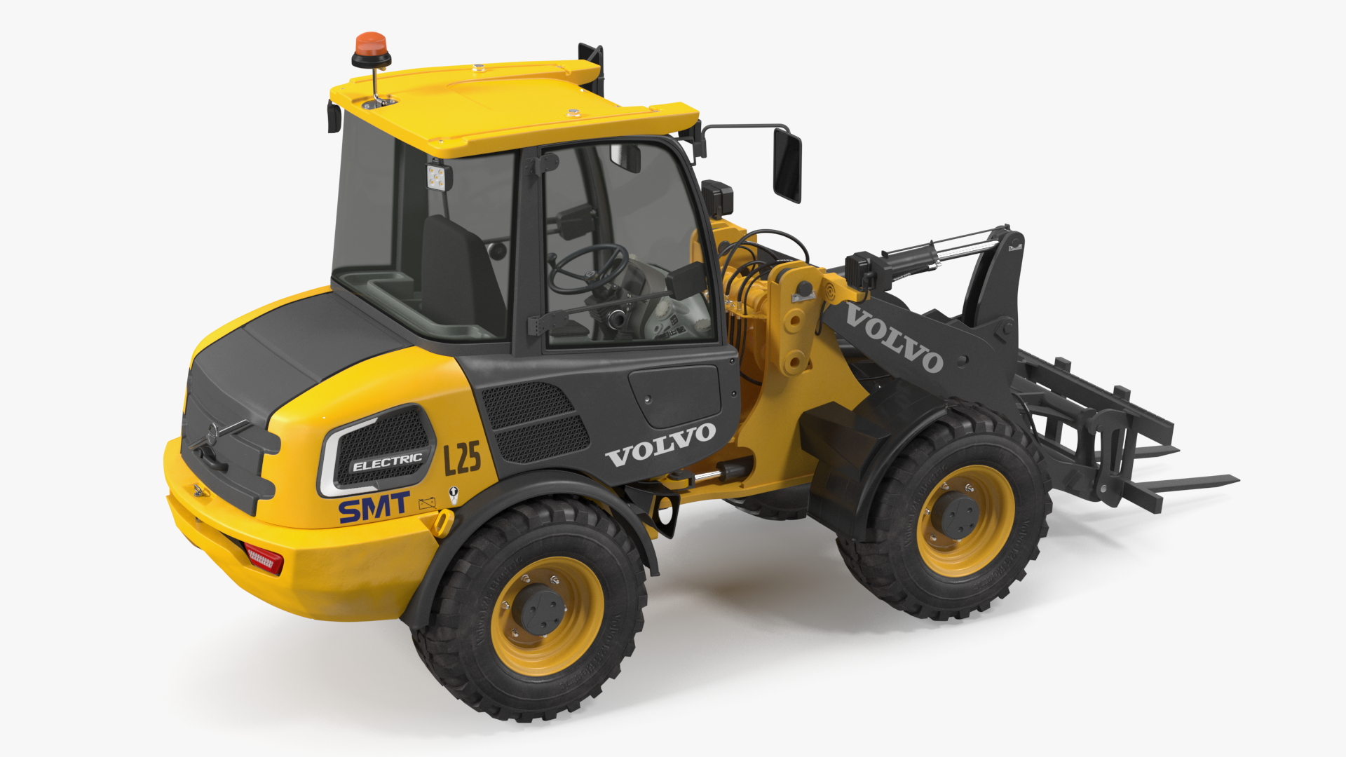 Volvo L25 Electric Loader with Pallet Fork 3D