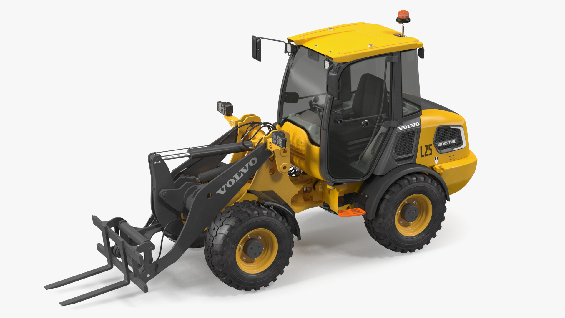 Volvo L25 Electric Loader with Pallet Fork 3D