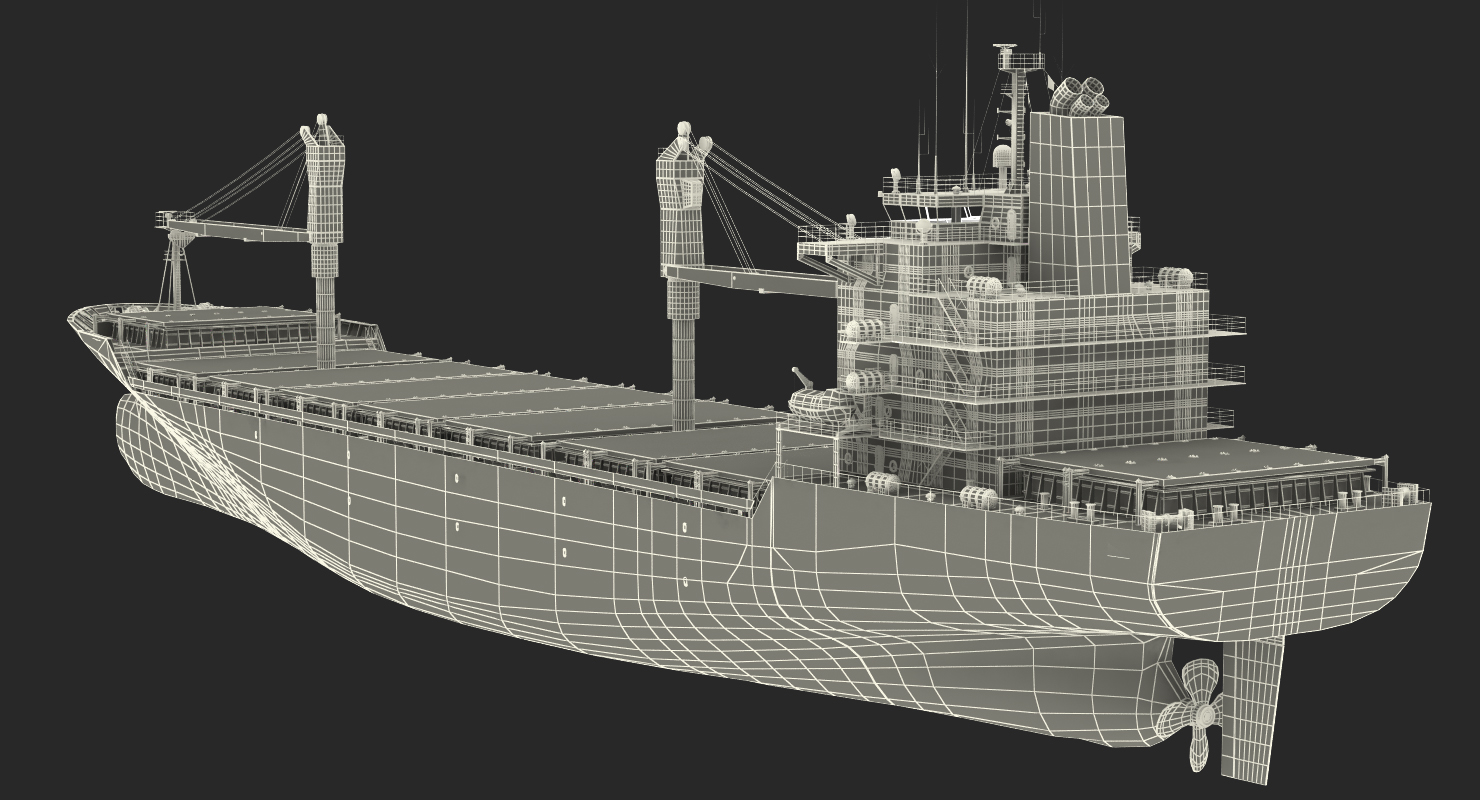 Sea Cargo Ship Generic 3D