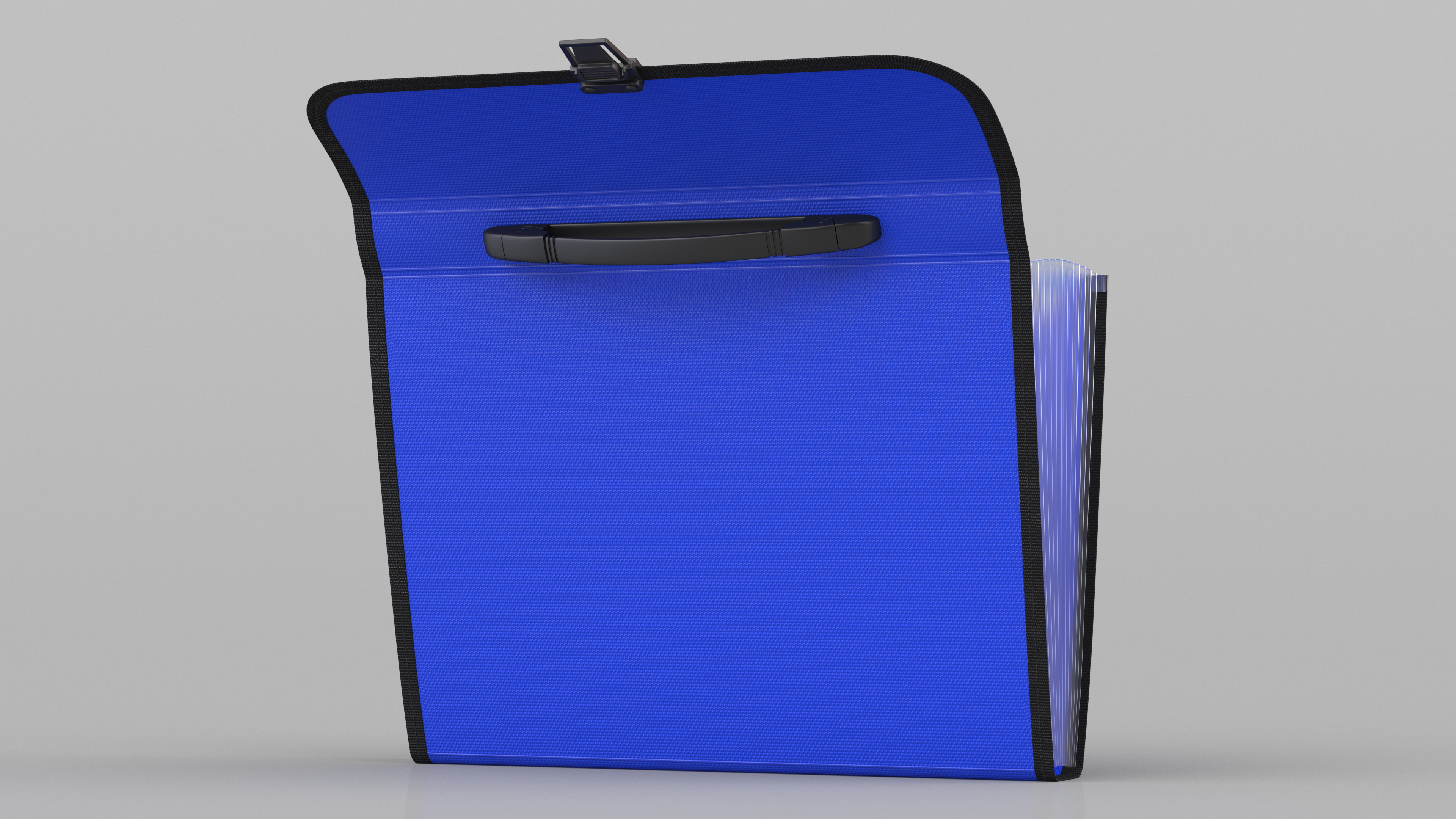 3D Expanding File Folder Blue Open