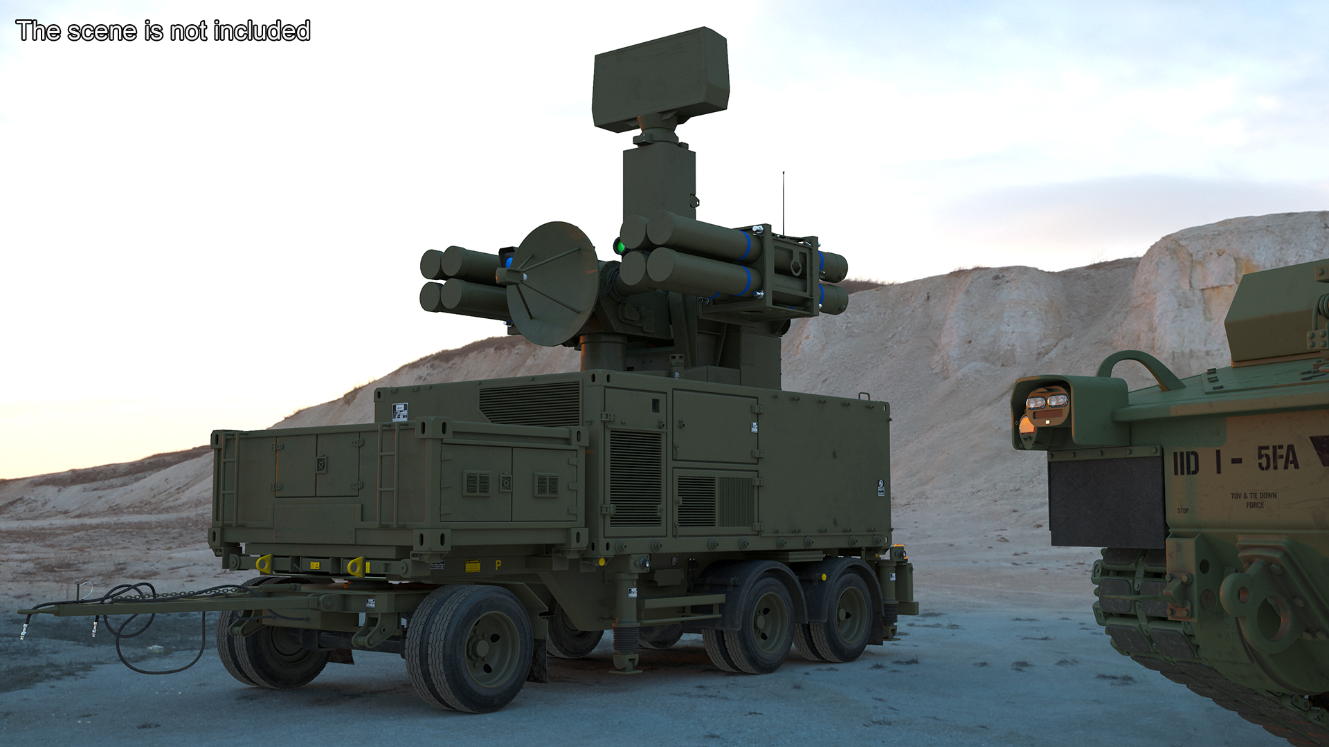 Crotale NG Air Defense Missile System 3D