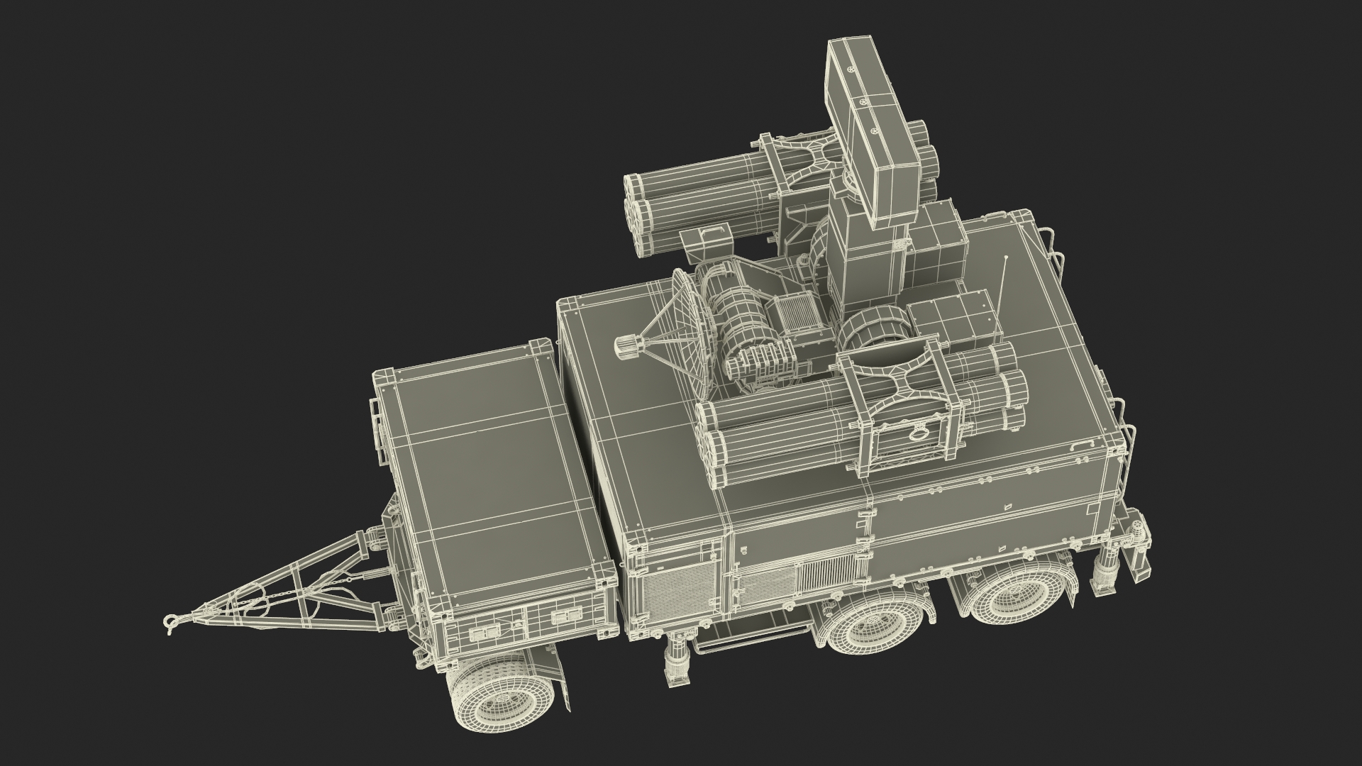 Crotale NG Air Defense Missile System 3D