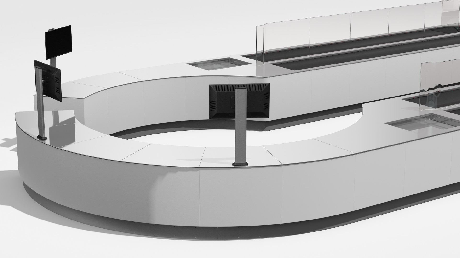 Airport Security Lanes 3D