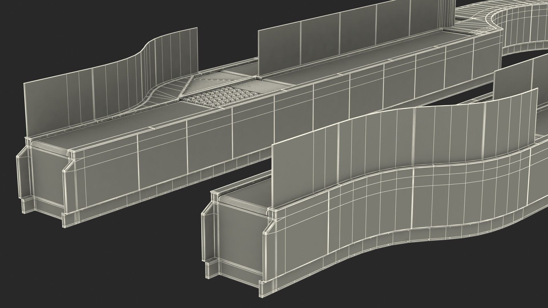 Airport Security Lanes 3D