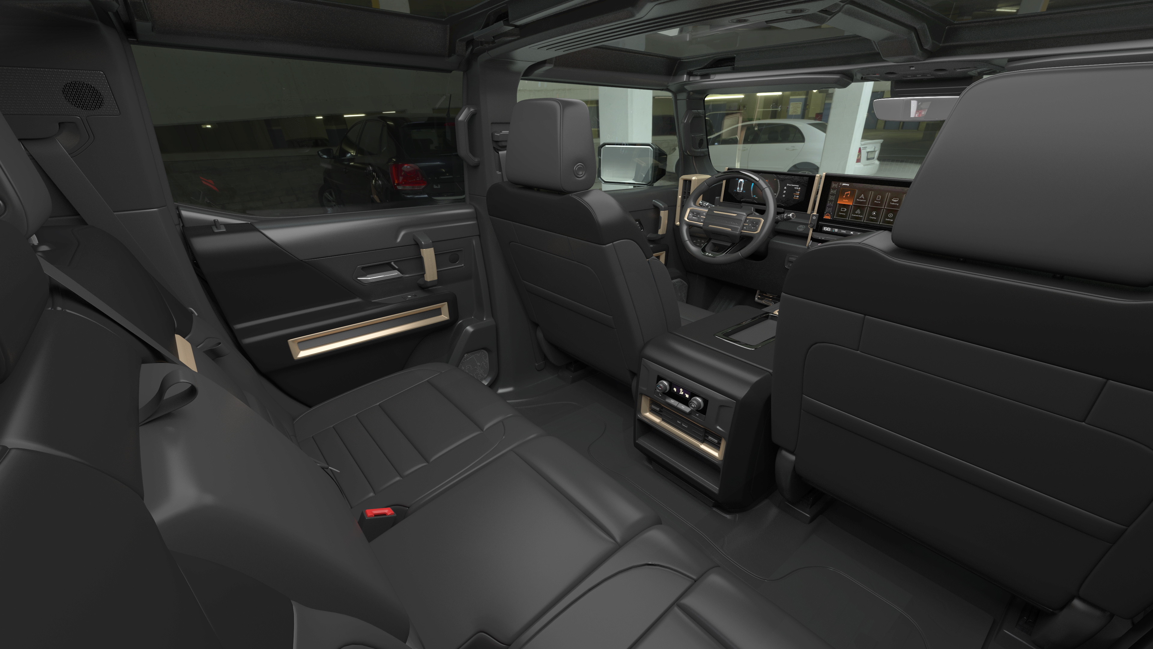 3D GMC Hummer EV Pickup Truck SUT Black Rigged model