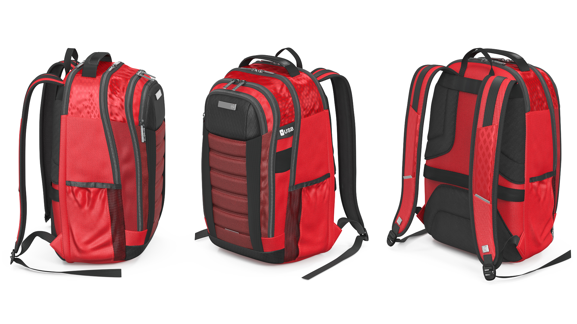 Samsonite Carrier GSD Backpack Classic Red 3D