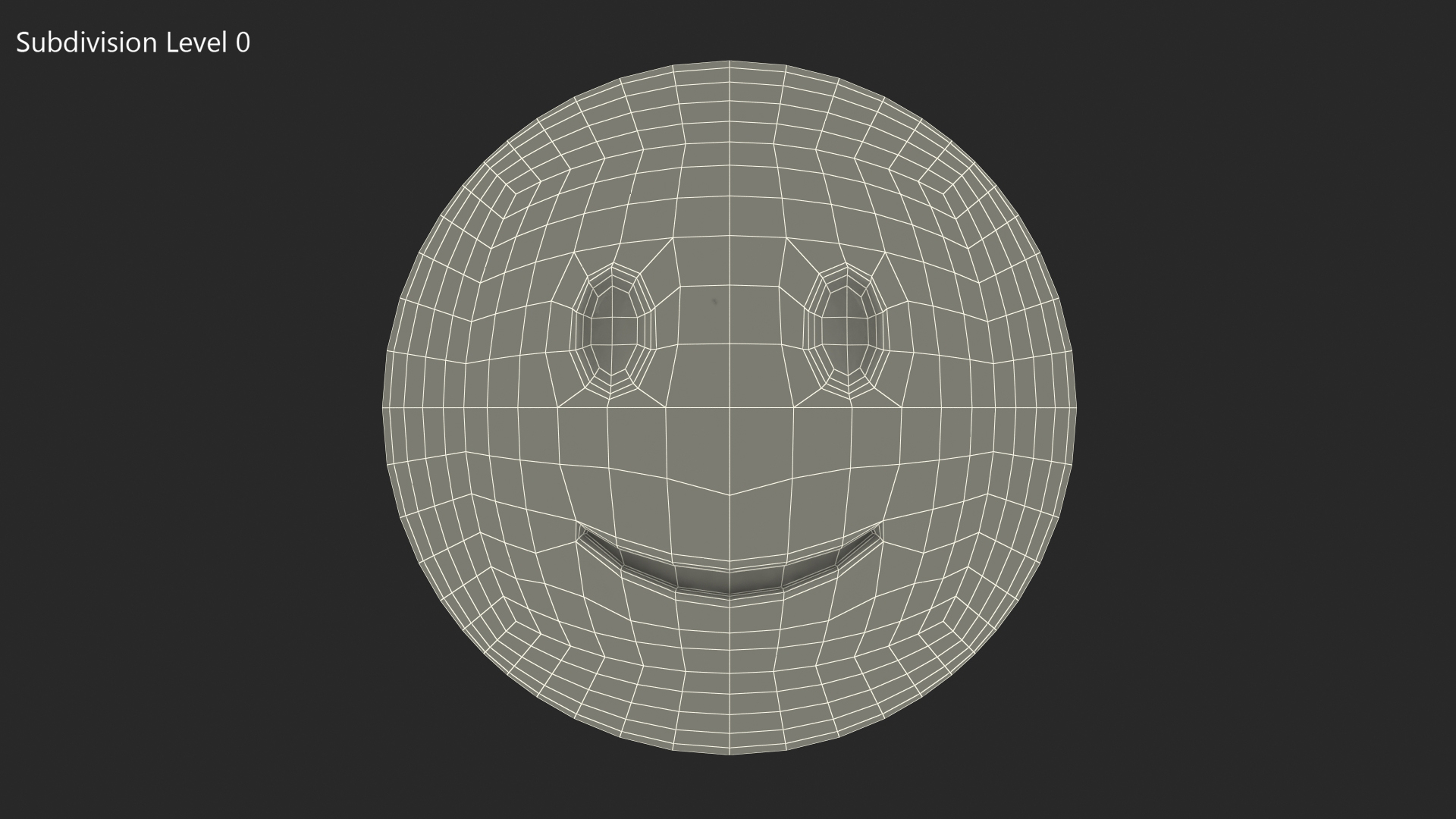 Slightly Smiling Emoji 3D