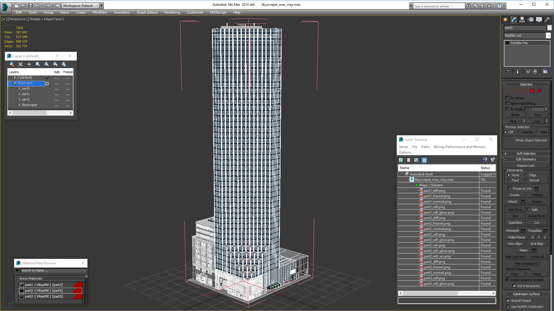 3D model Skyscraper