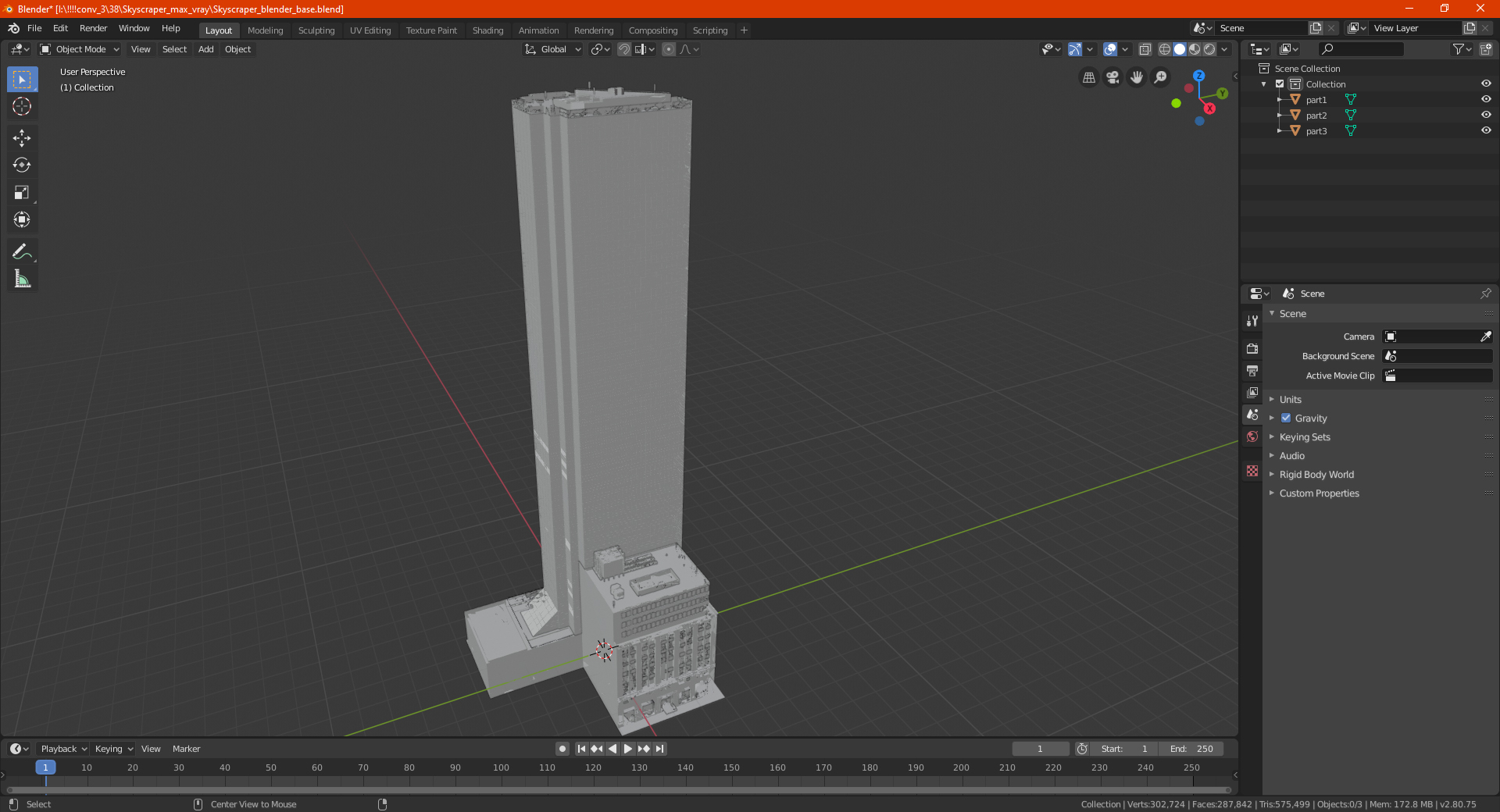 3D model Skyscraper