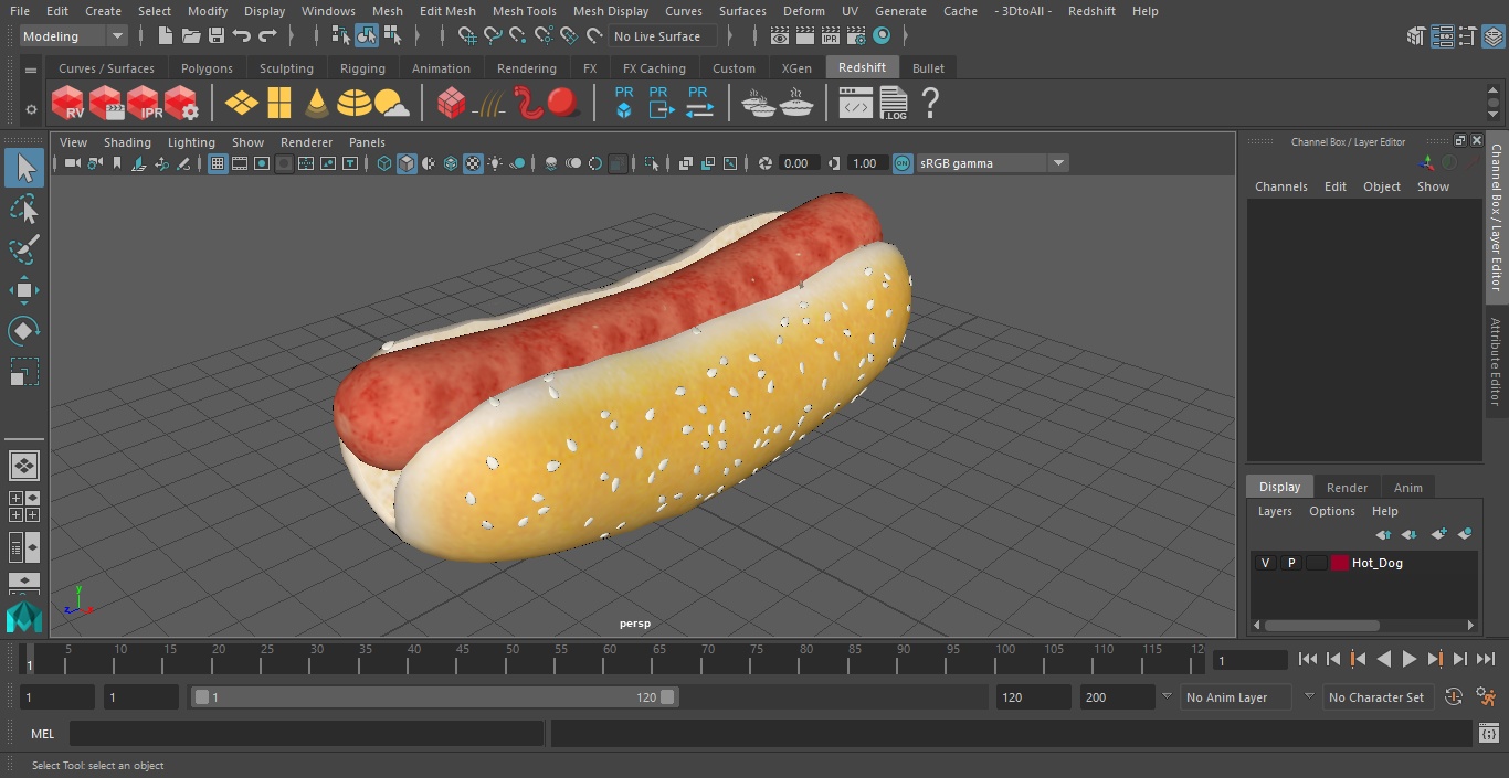 Hot Dog 3D model