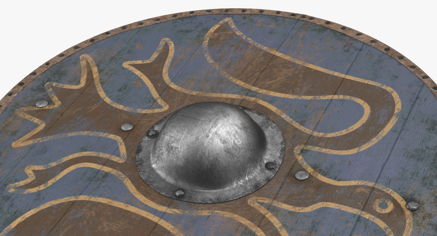 3D Viking Shield model