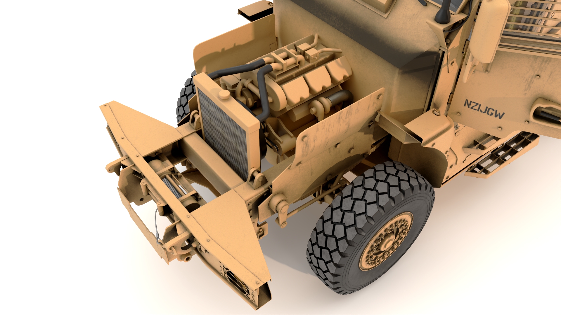 3D model Military Armored Vehicle Sandy