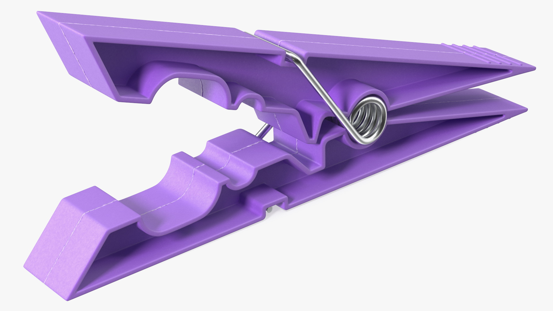 3D model Clothespin Purple Pressed