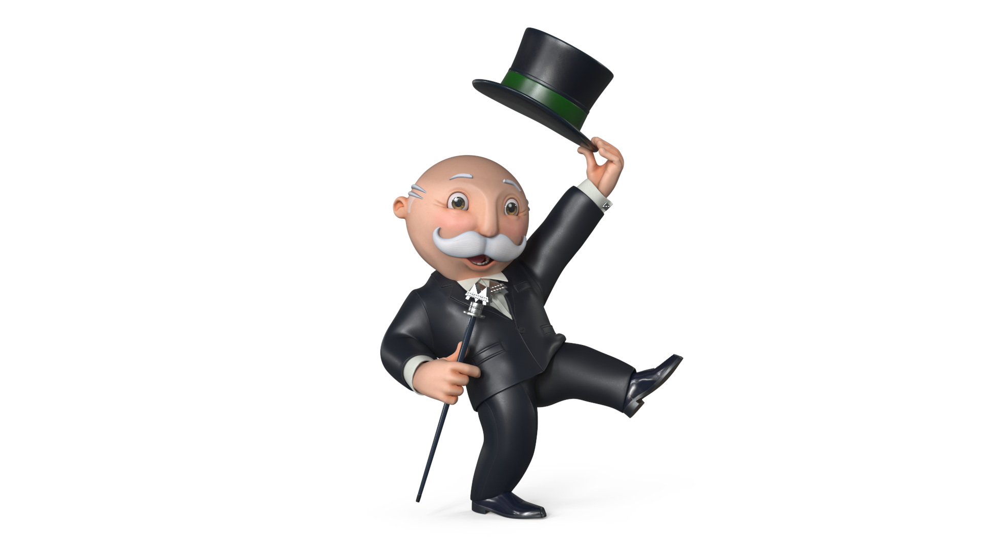 Mr Monopoly Hello Pose 3D