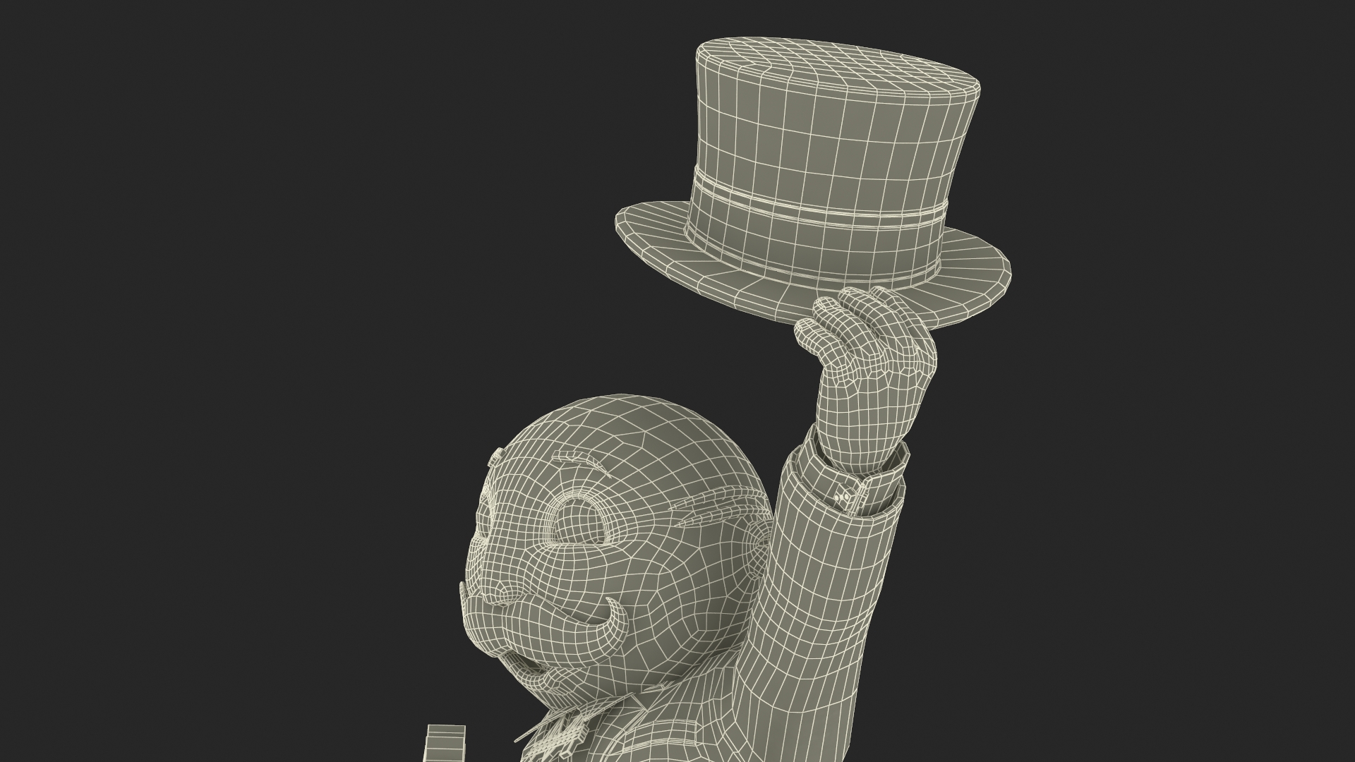 Mr Monopoly Hello Pose 3D