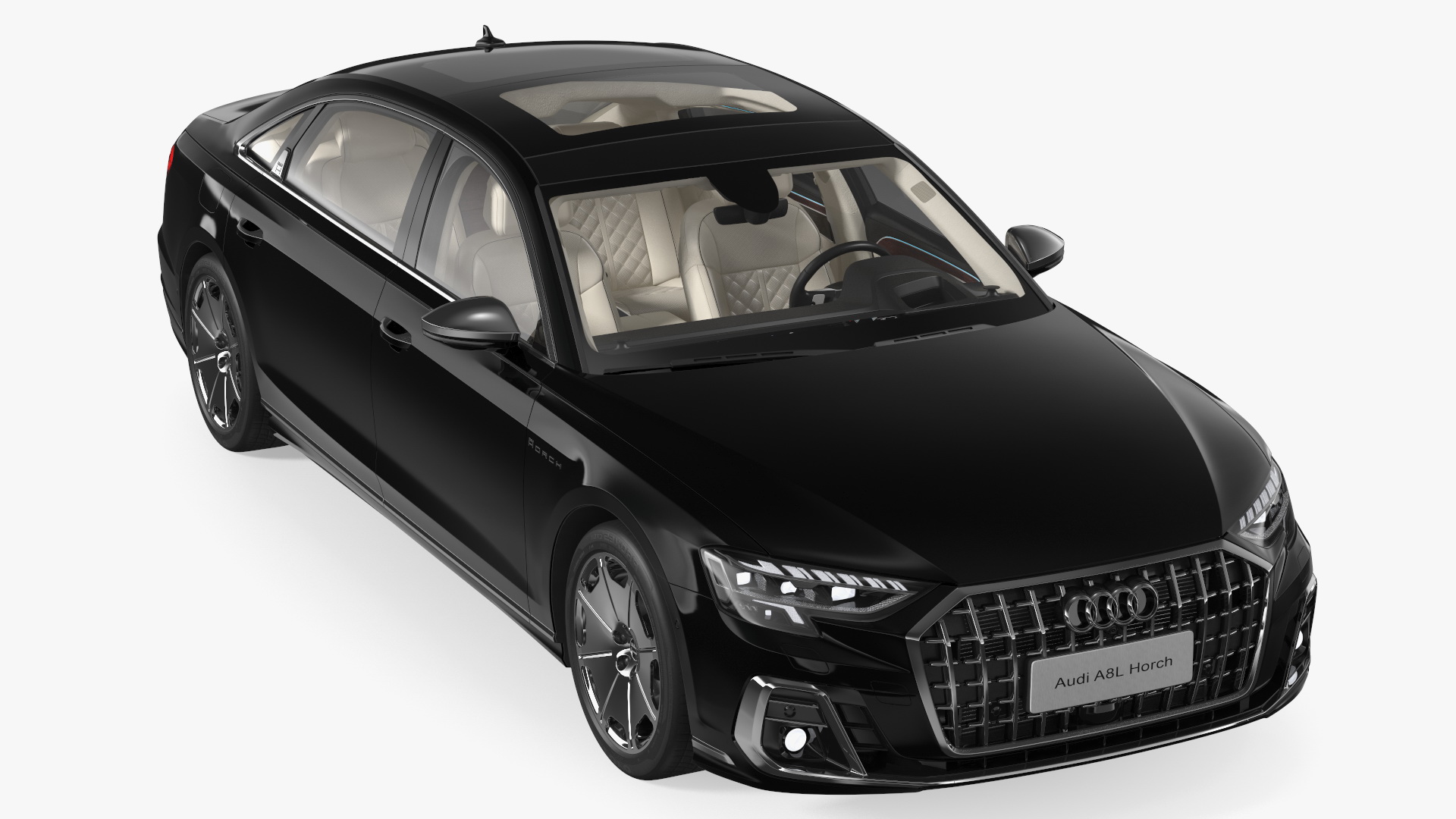 3D Luxury Sedan Horch Audi A8L Simple Interior model