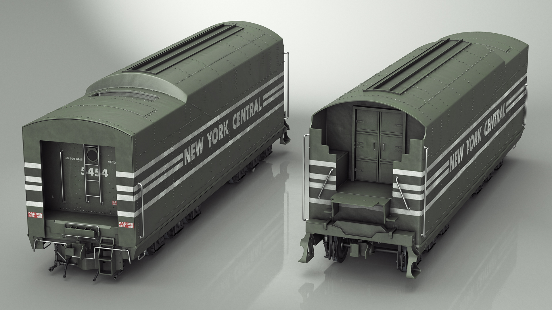 New York Central Railroad Boxcar 3D