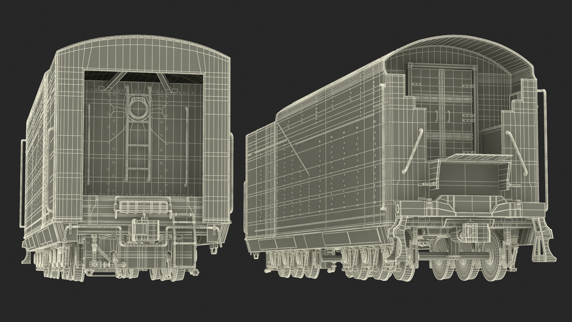 New York Central Railroad Boxcar 3D