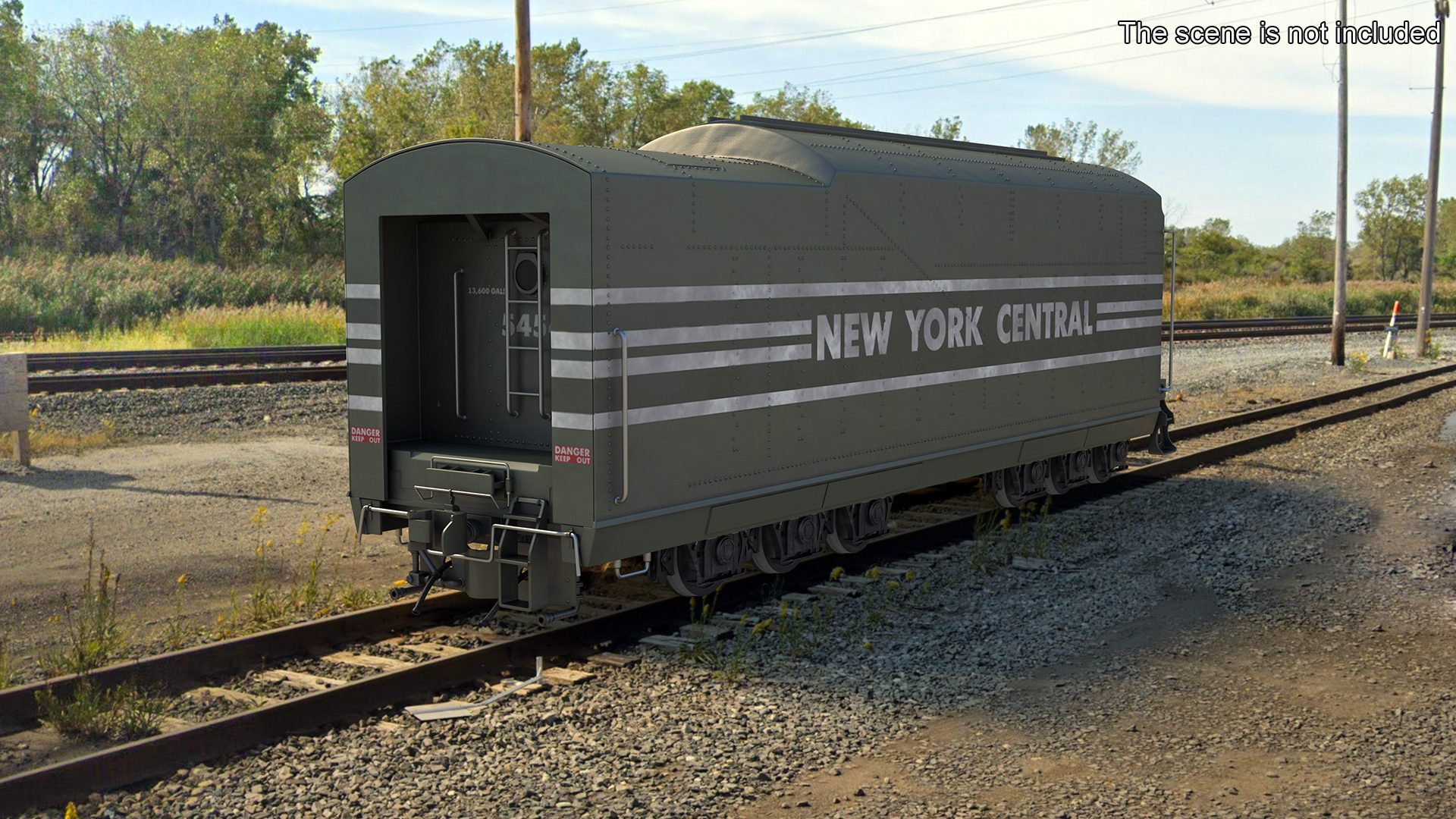 New York Central Railroad Boxcar 3D