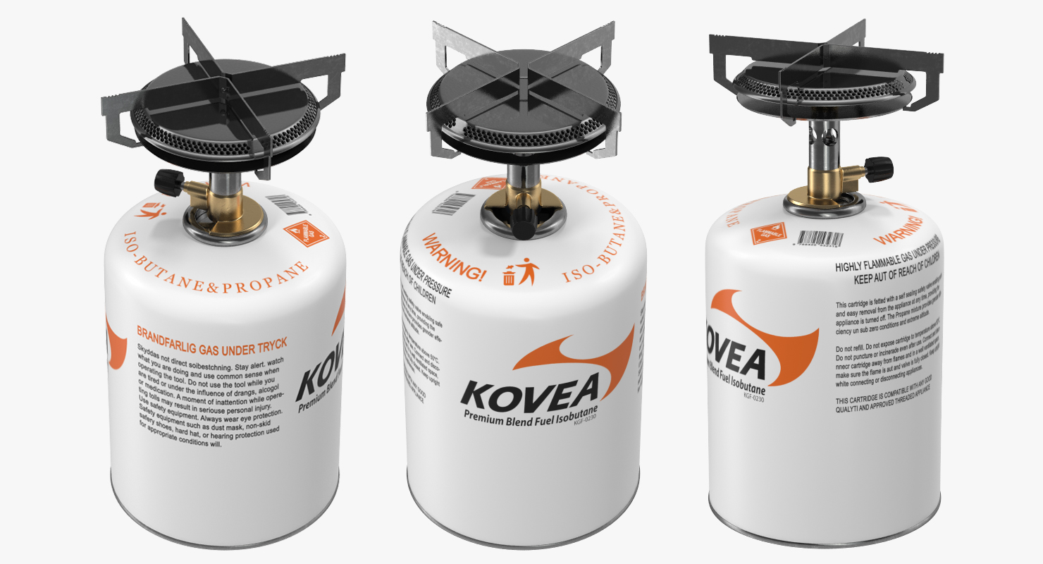 3D Mini Camping Gas Stove Kovea model