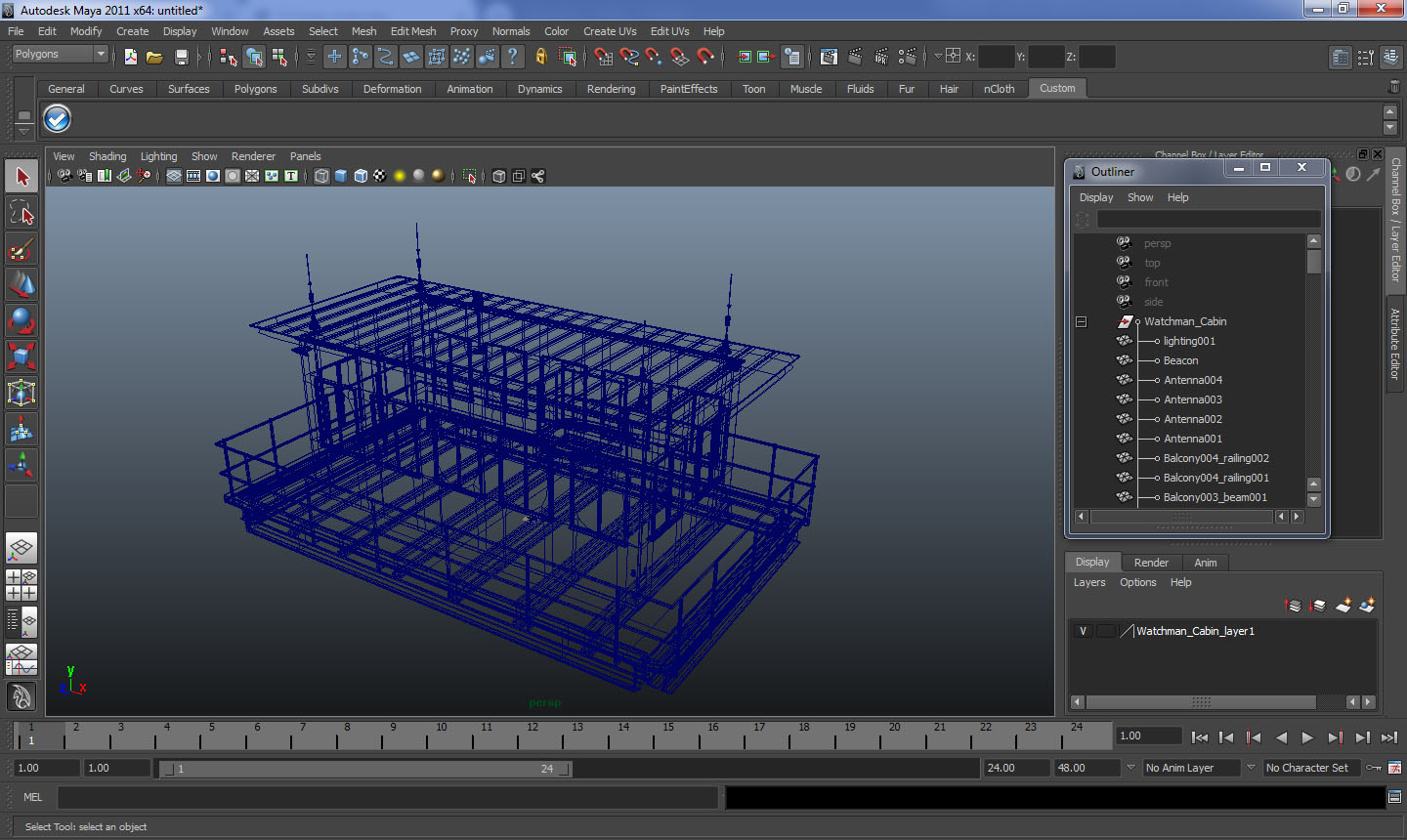 Watchman Cabin 3D model