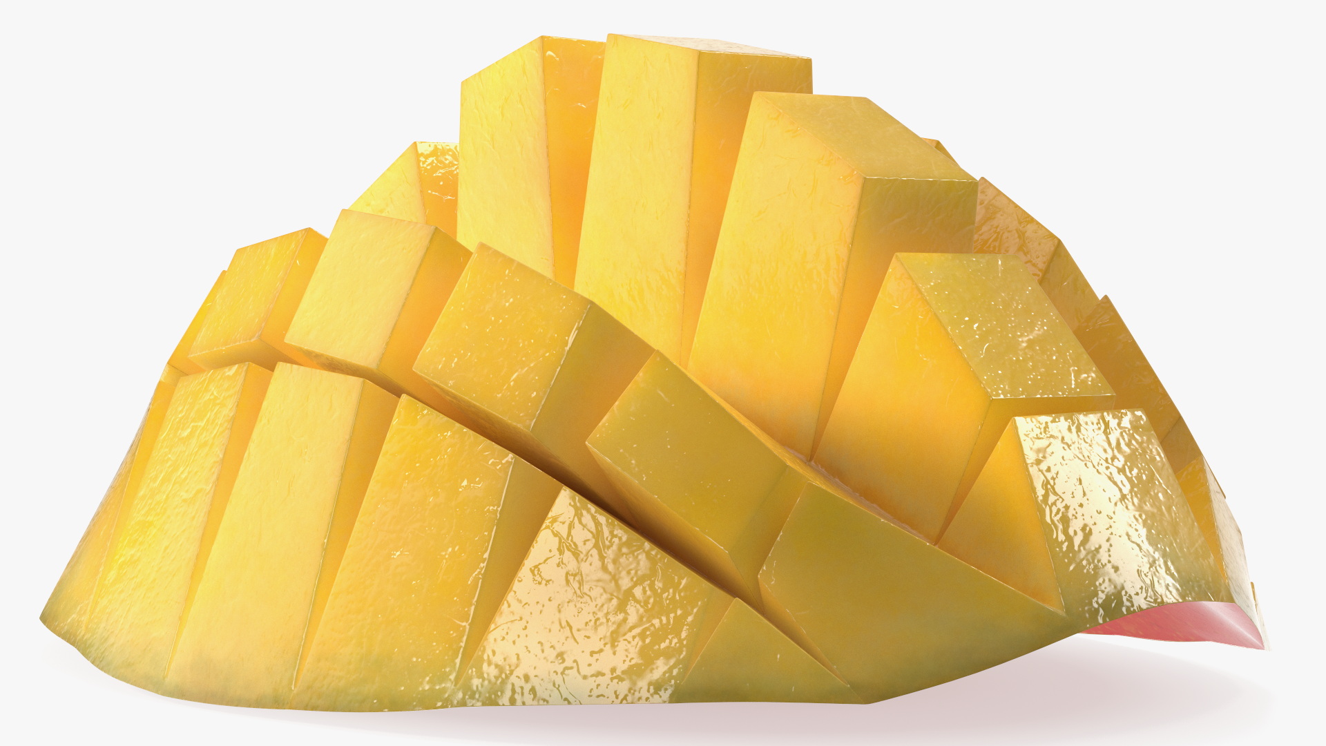 Mango Cut in Squares Red 3D model