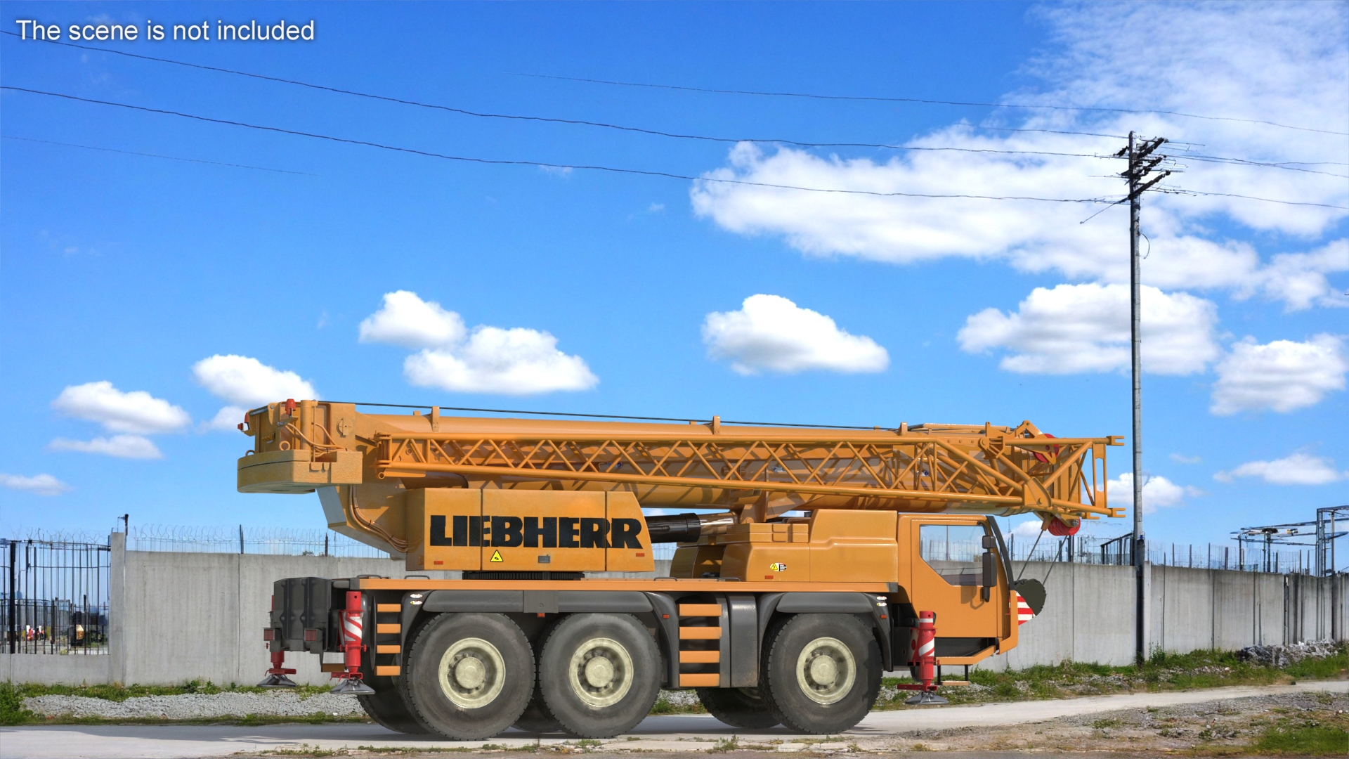 3D Liebherr Mobile Crane