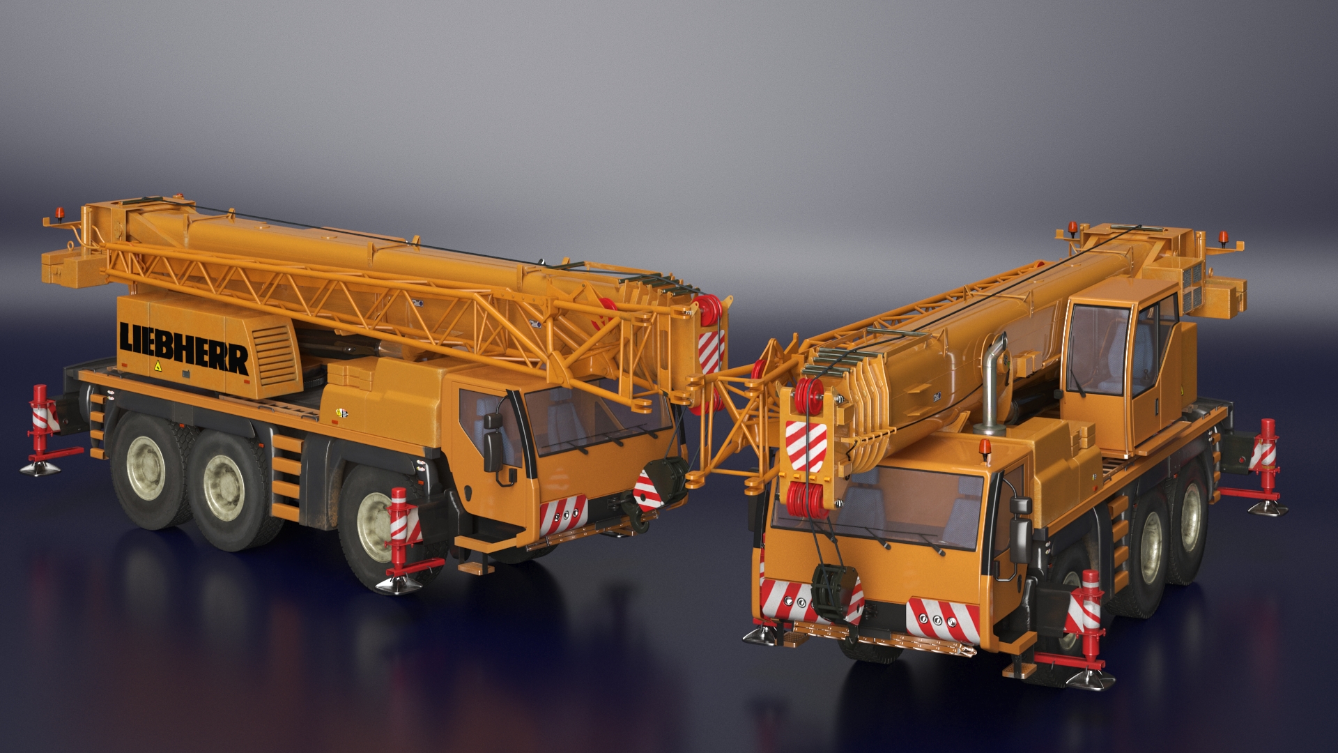 3D Liebherr Mobile Crane