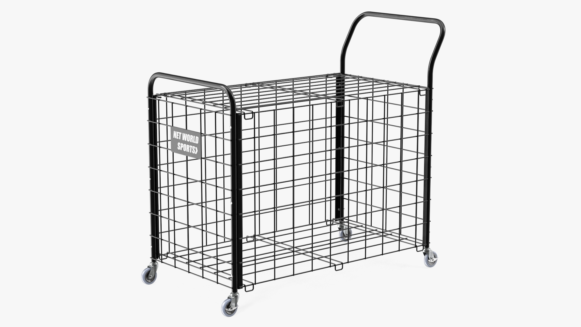 3D Black Metal Sports Ball Storage Cart