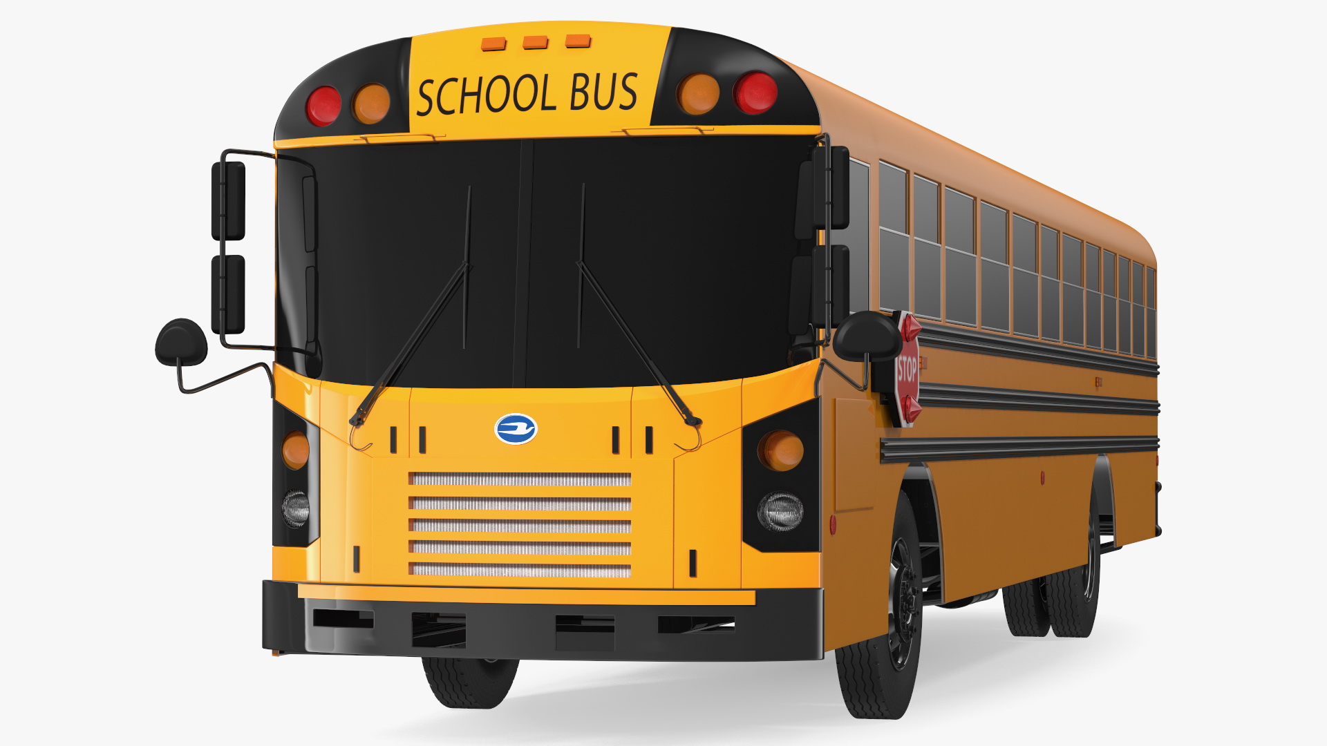 3D Blue Bird TX3 School Bus Exterior Only model