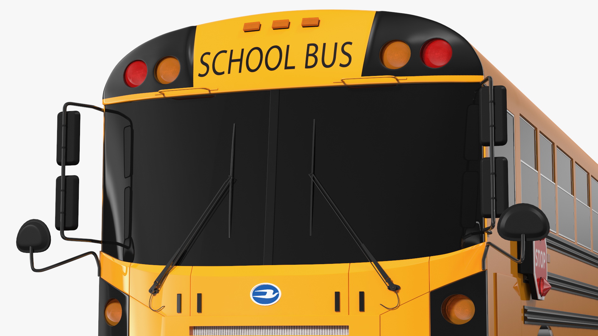 3D Blue Bird TX3 School Bus Exterior Only model