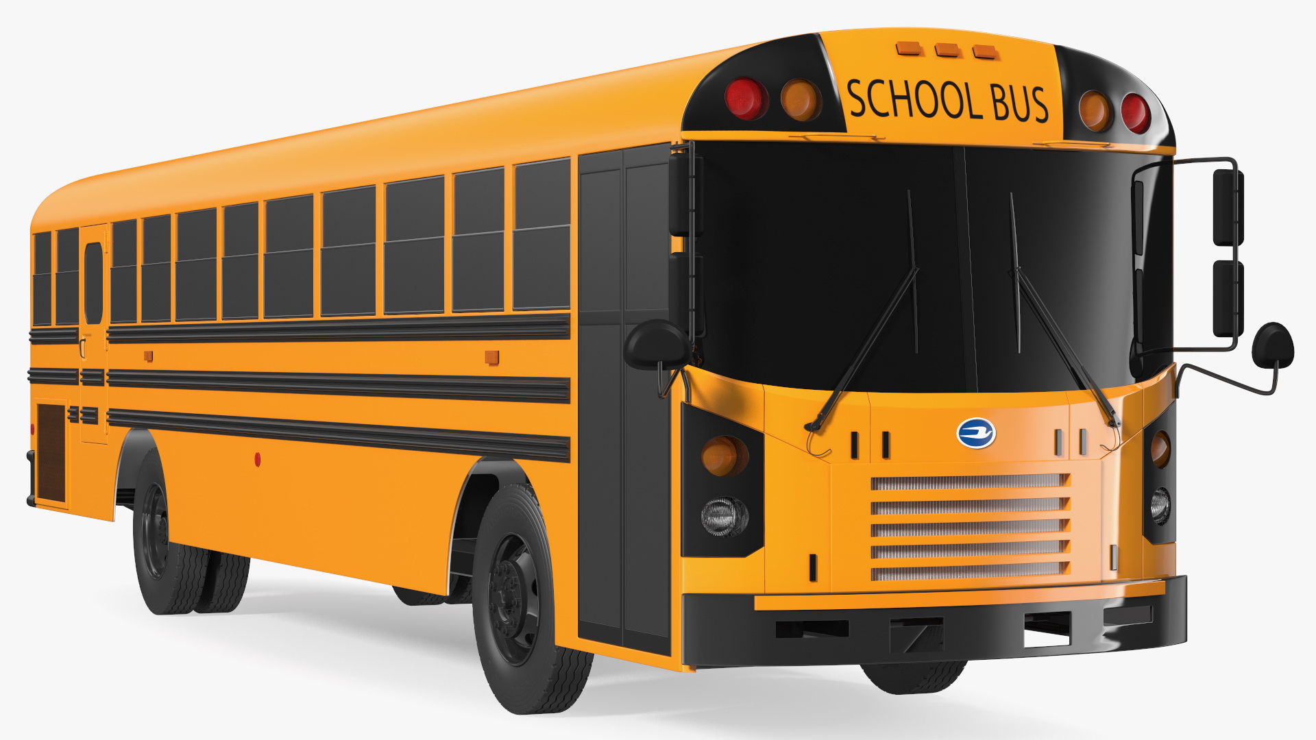 3D Blue Bird TX3 School Bus Exterior Only model