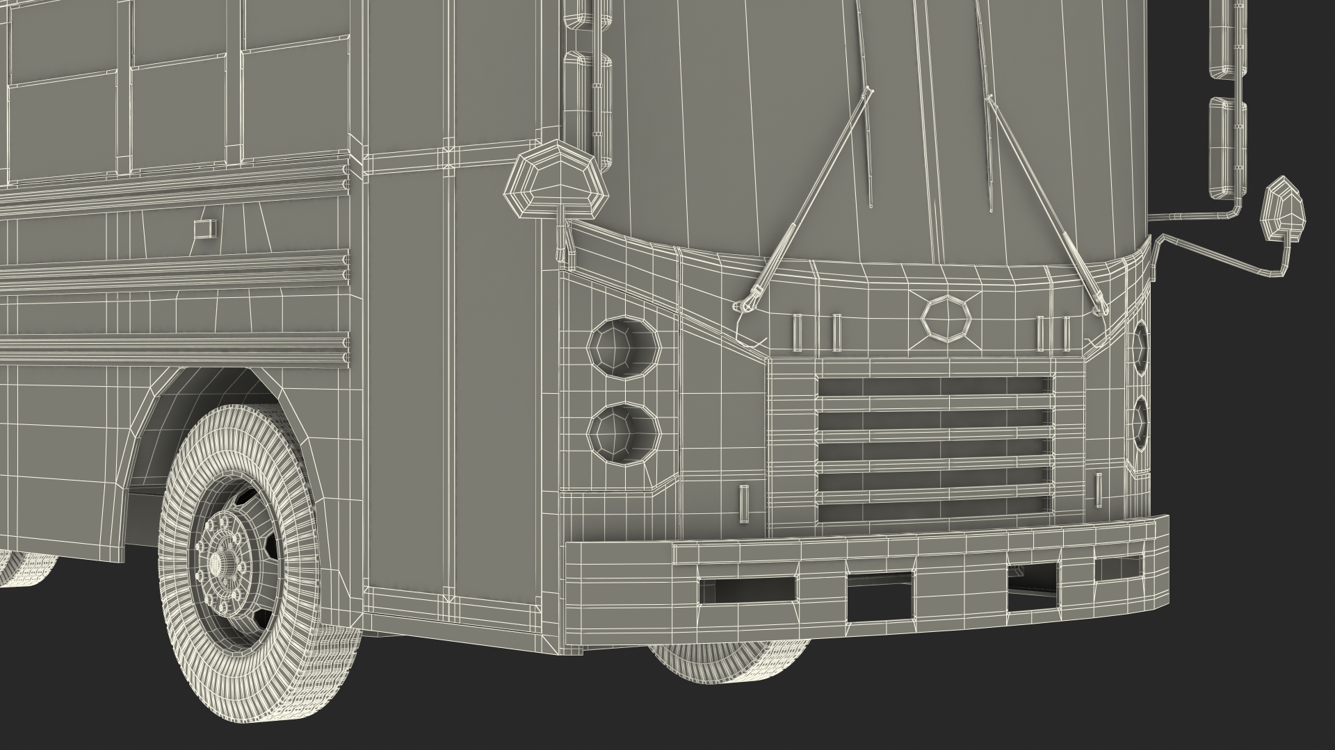 3D Blue Bird TX3 School Bus Exterior Only model