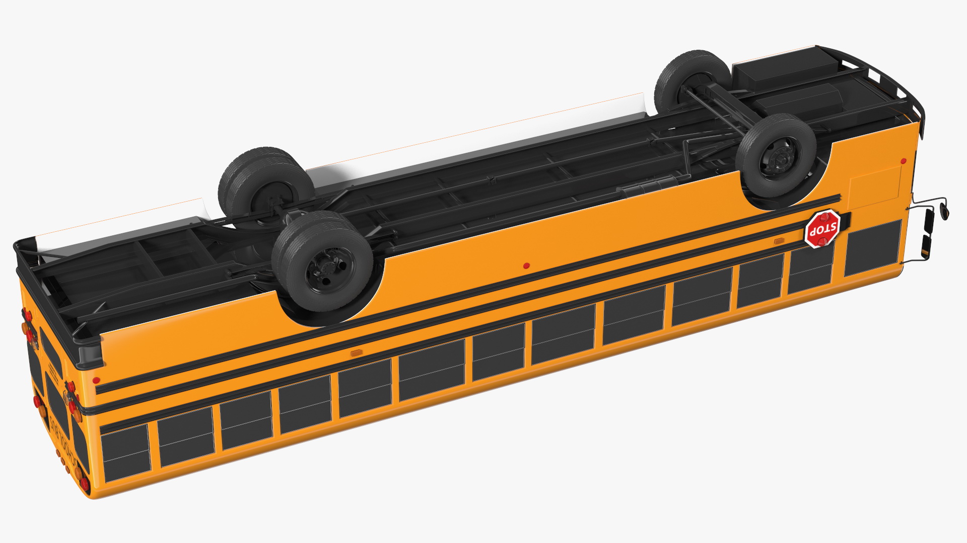 3D Blue Bird TX3 School Bus Exterior Only model