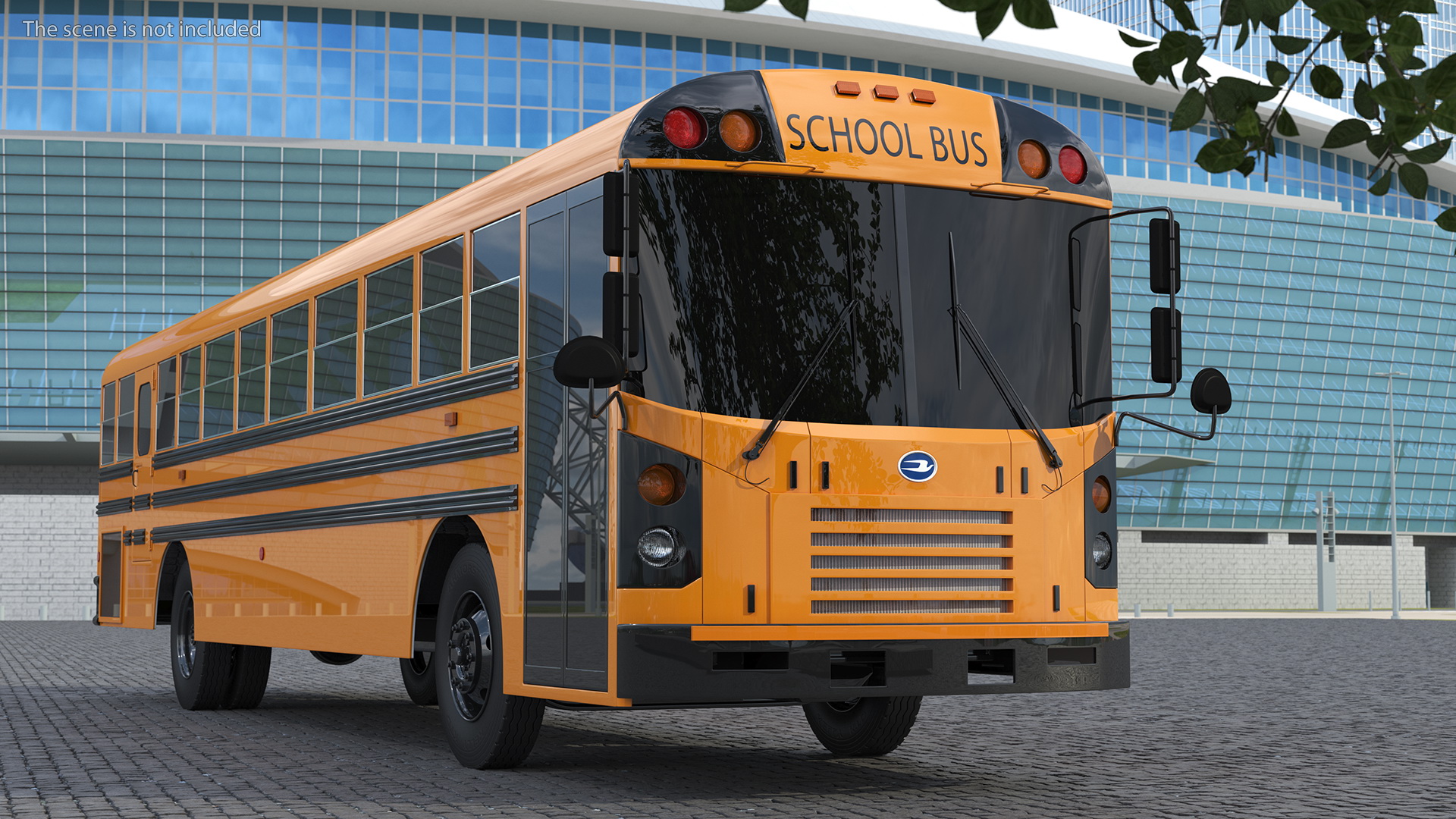 3D Blue Bird TX3 School Bus Exterior Only model