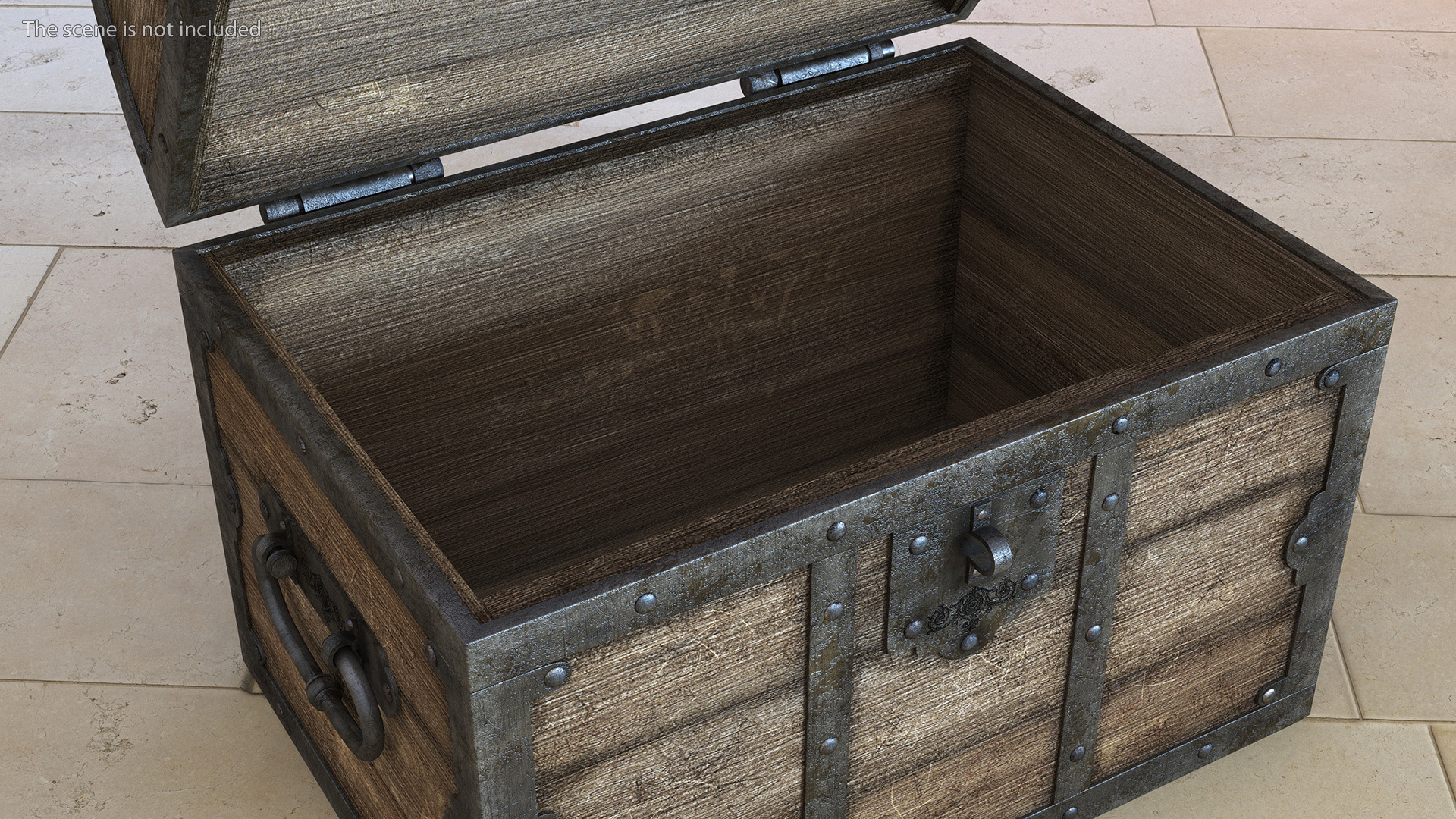 3D model Antique Wooden Chest