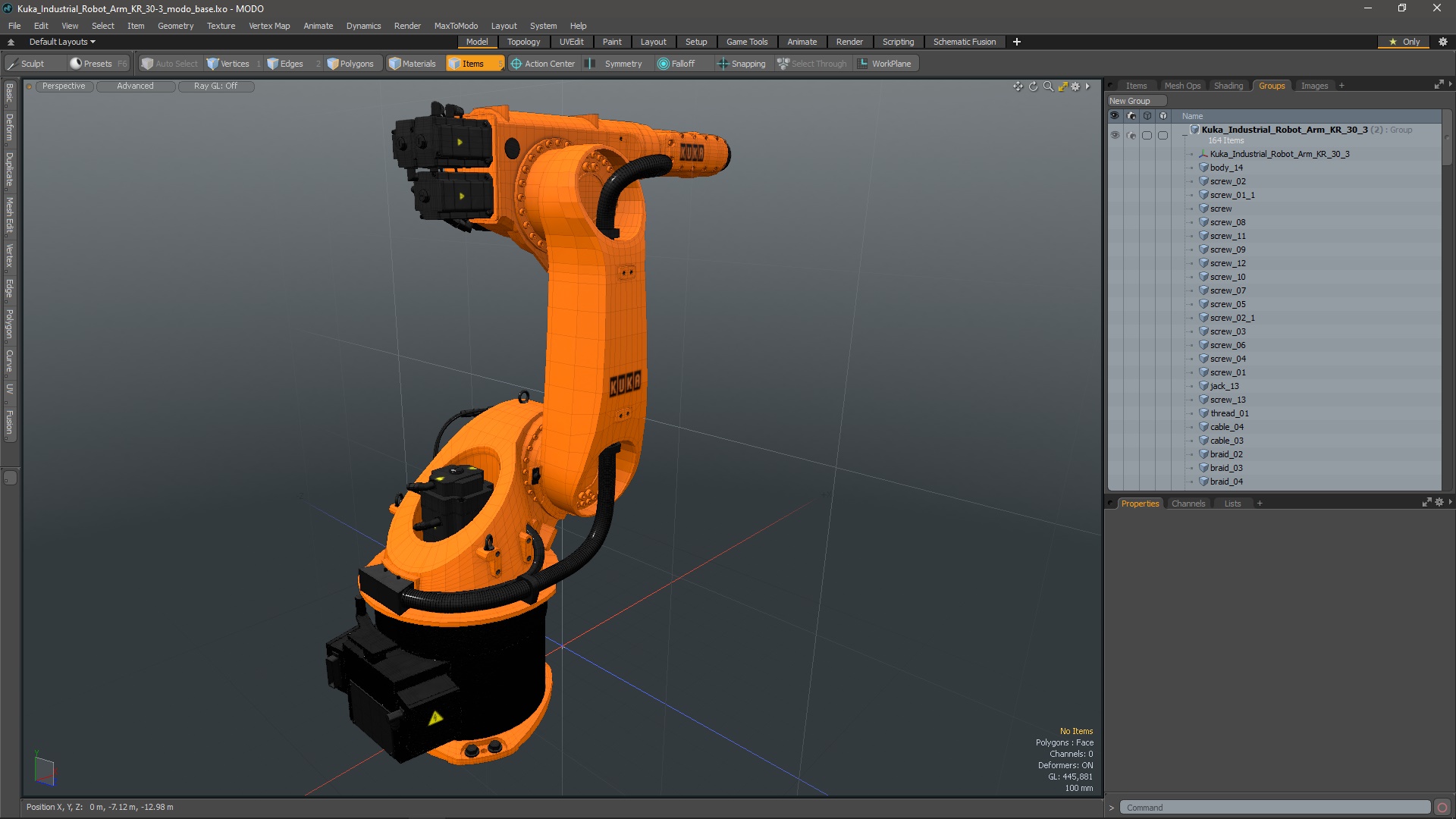 3D Kuka Industrial Robot Arm KR 30-3 model