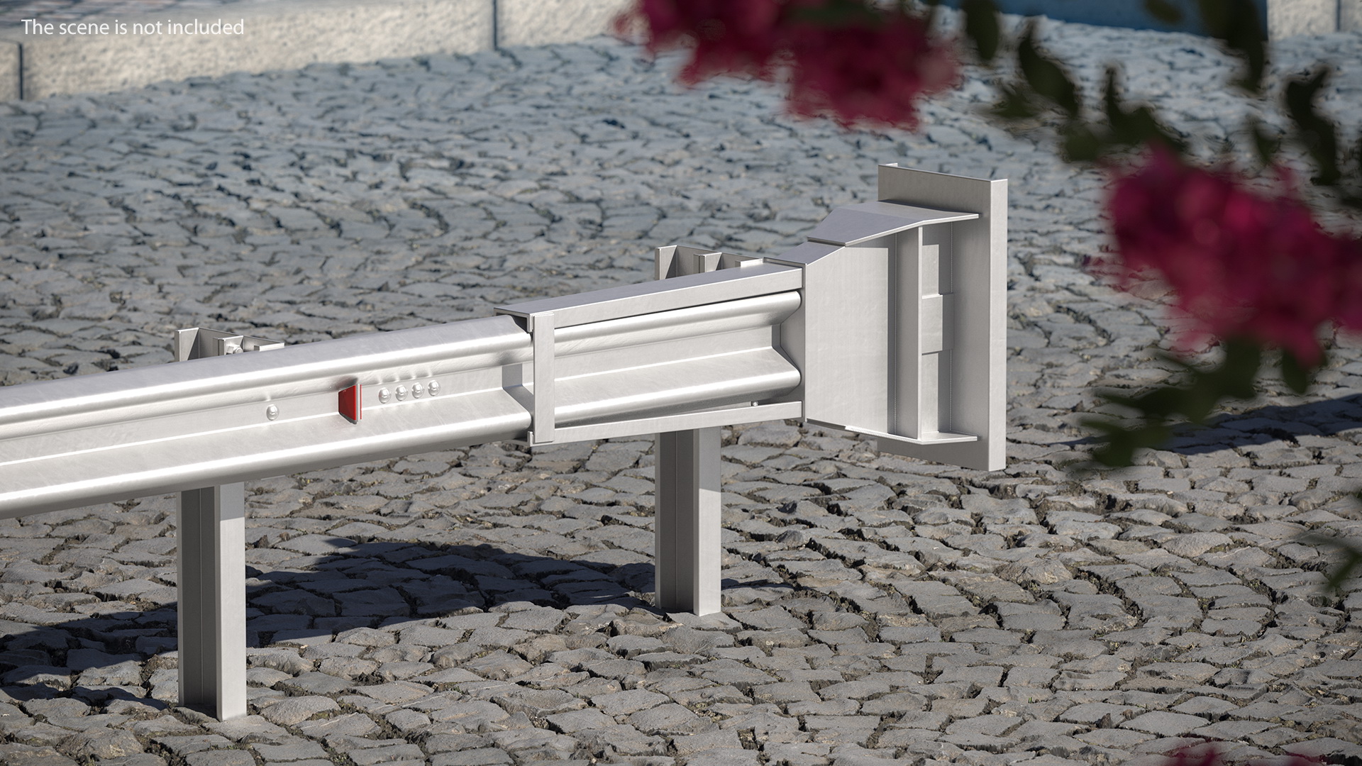 Energy Absorbing Guard Rail 3D