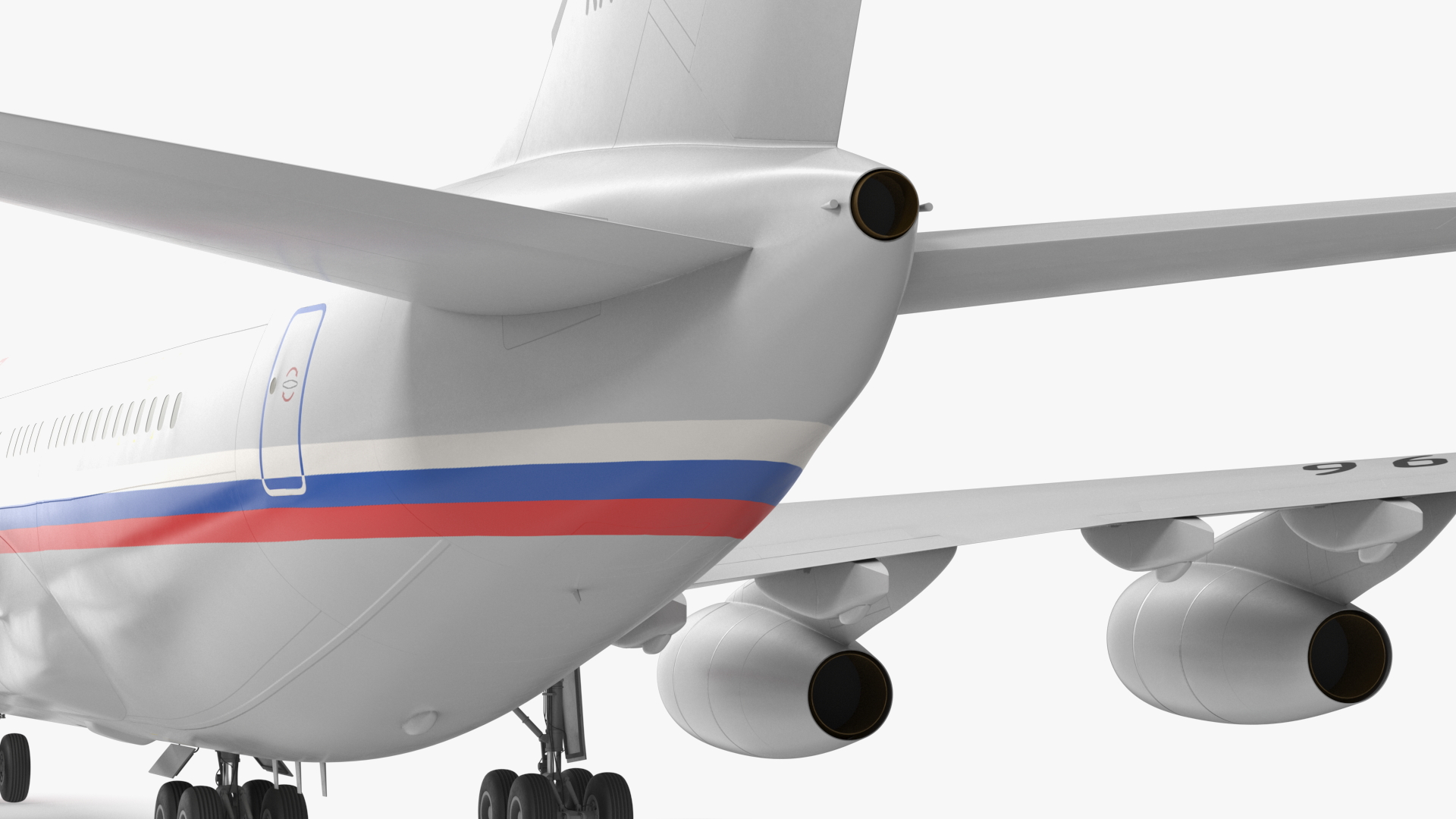 Ilyushin IL-96 Presidential Aircraft Simple Interior 3D