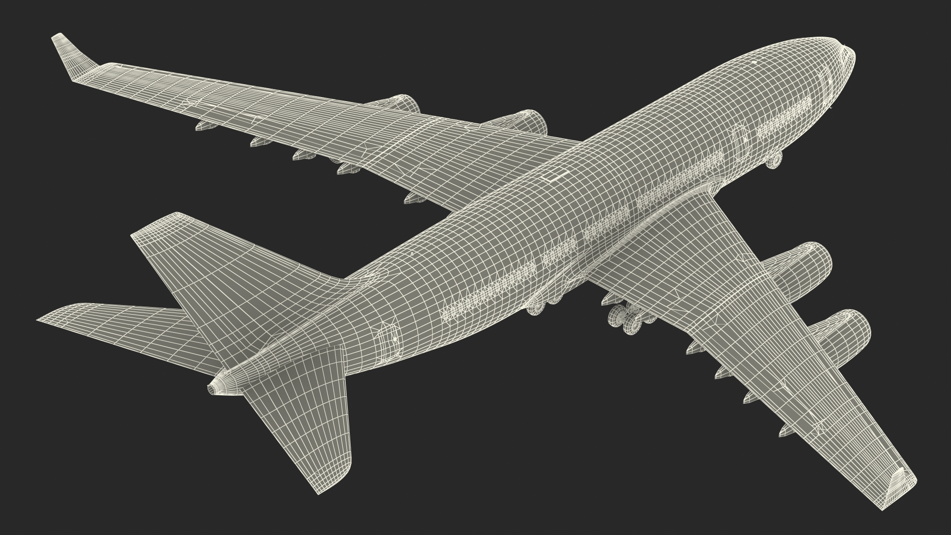 Ilyushin IL-96 Presidential Aircraft Simple Interior 3D