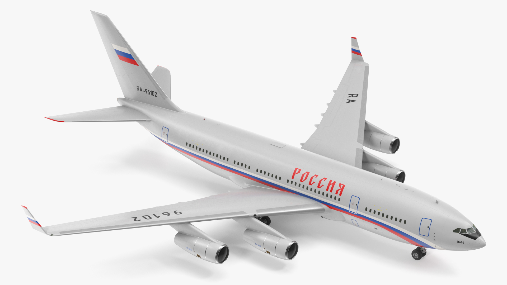 Ilyushin IL-96 Presidential Aircraft Simple Interior 3D