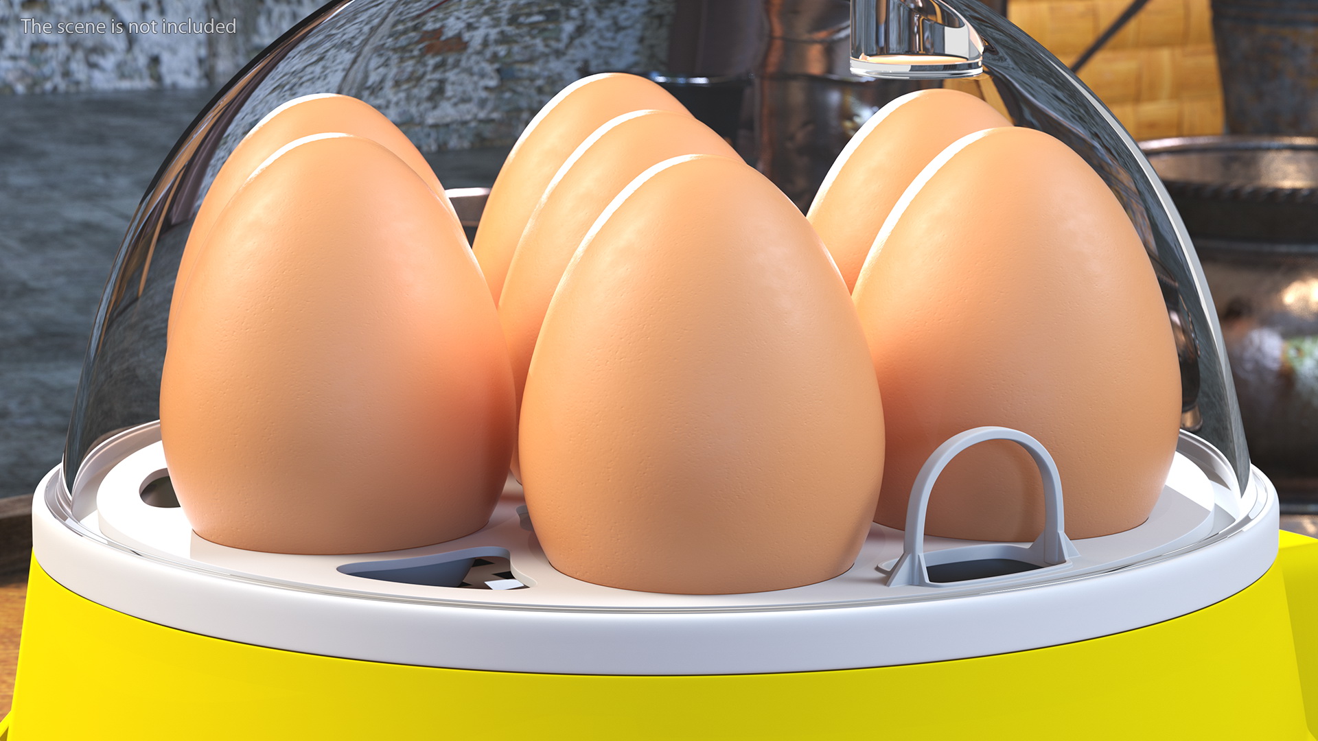 Incubator With Eggs 3D model