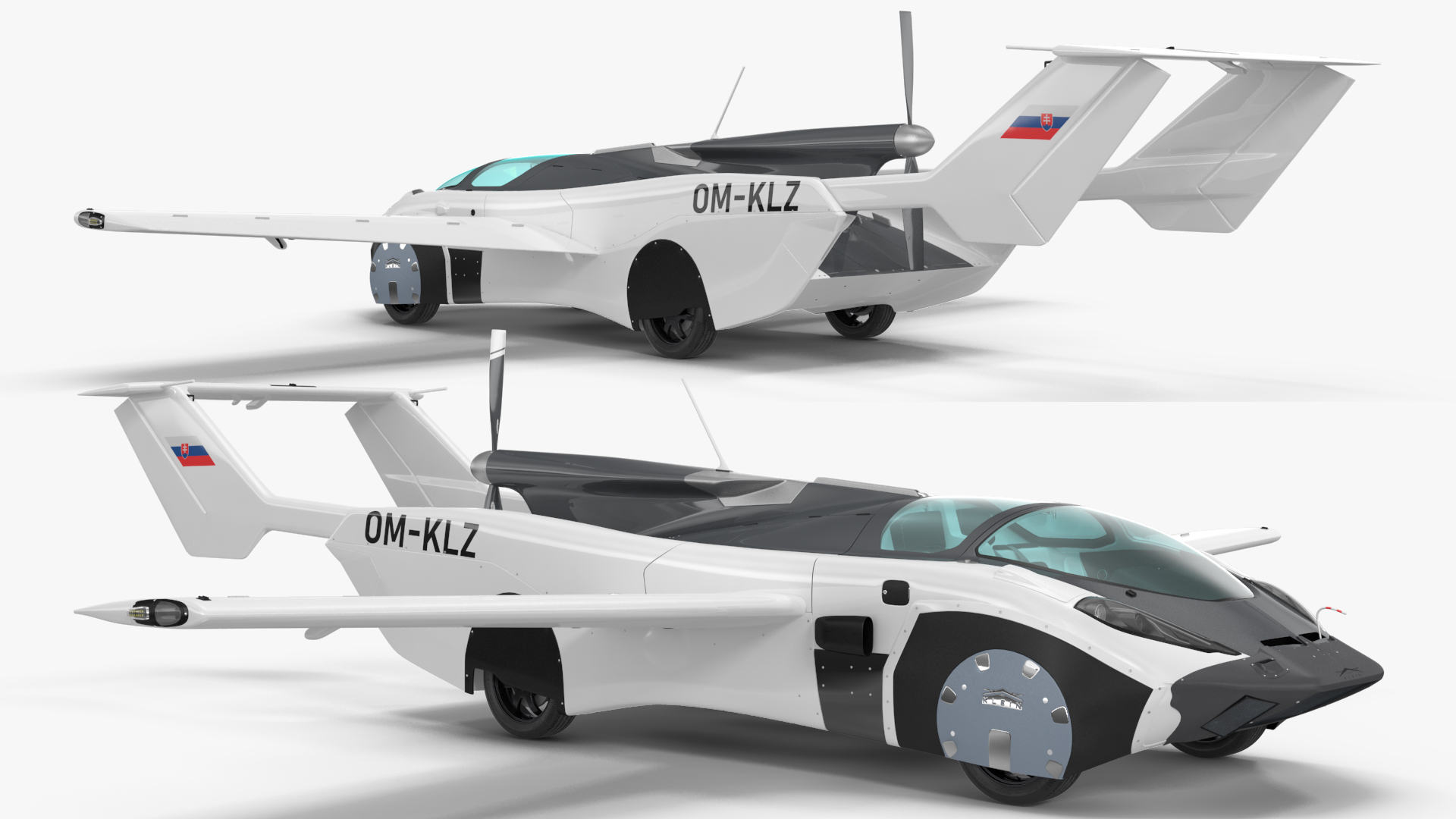 3D model AirCar Fly