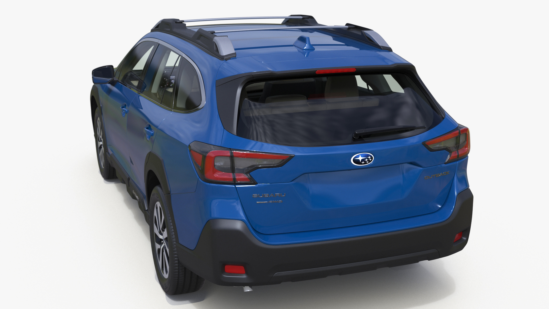 3D model Subaru Outback 2025 Blue Simplified