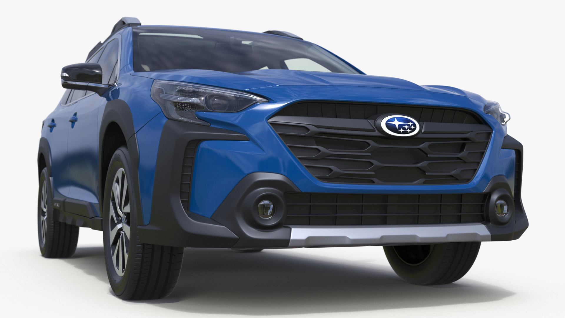 3D model Subaru Outback 2025 Blue Simplified